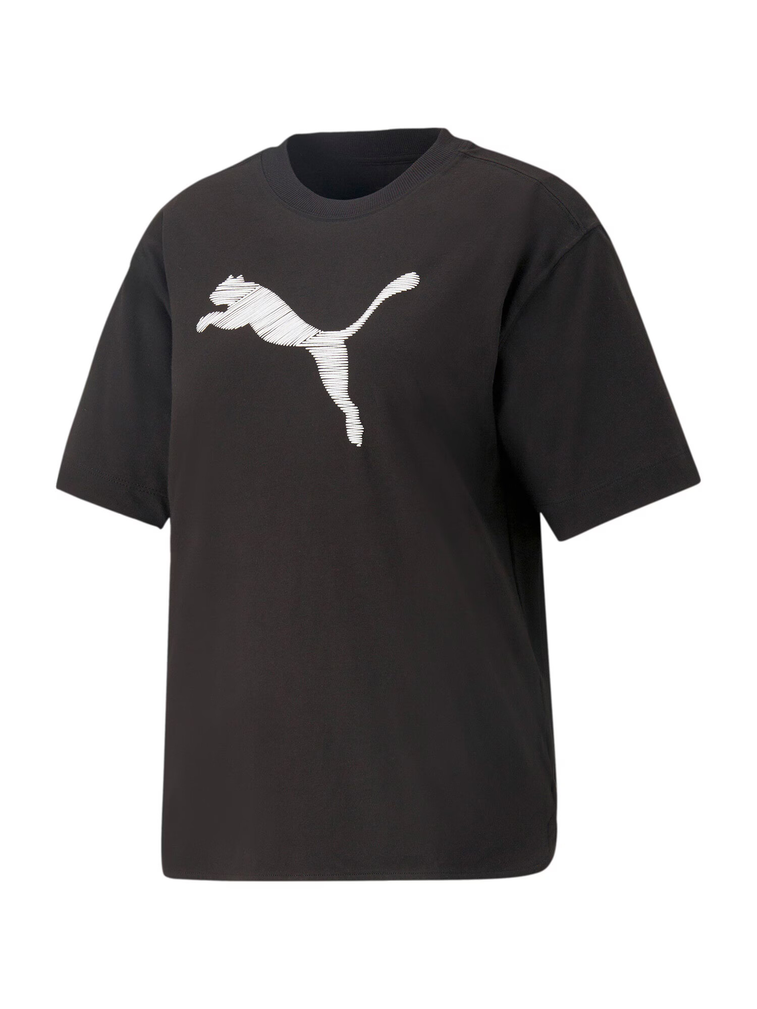 PUMA Tricou funcțional negru / alb - Pled.ro