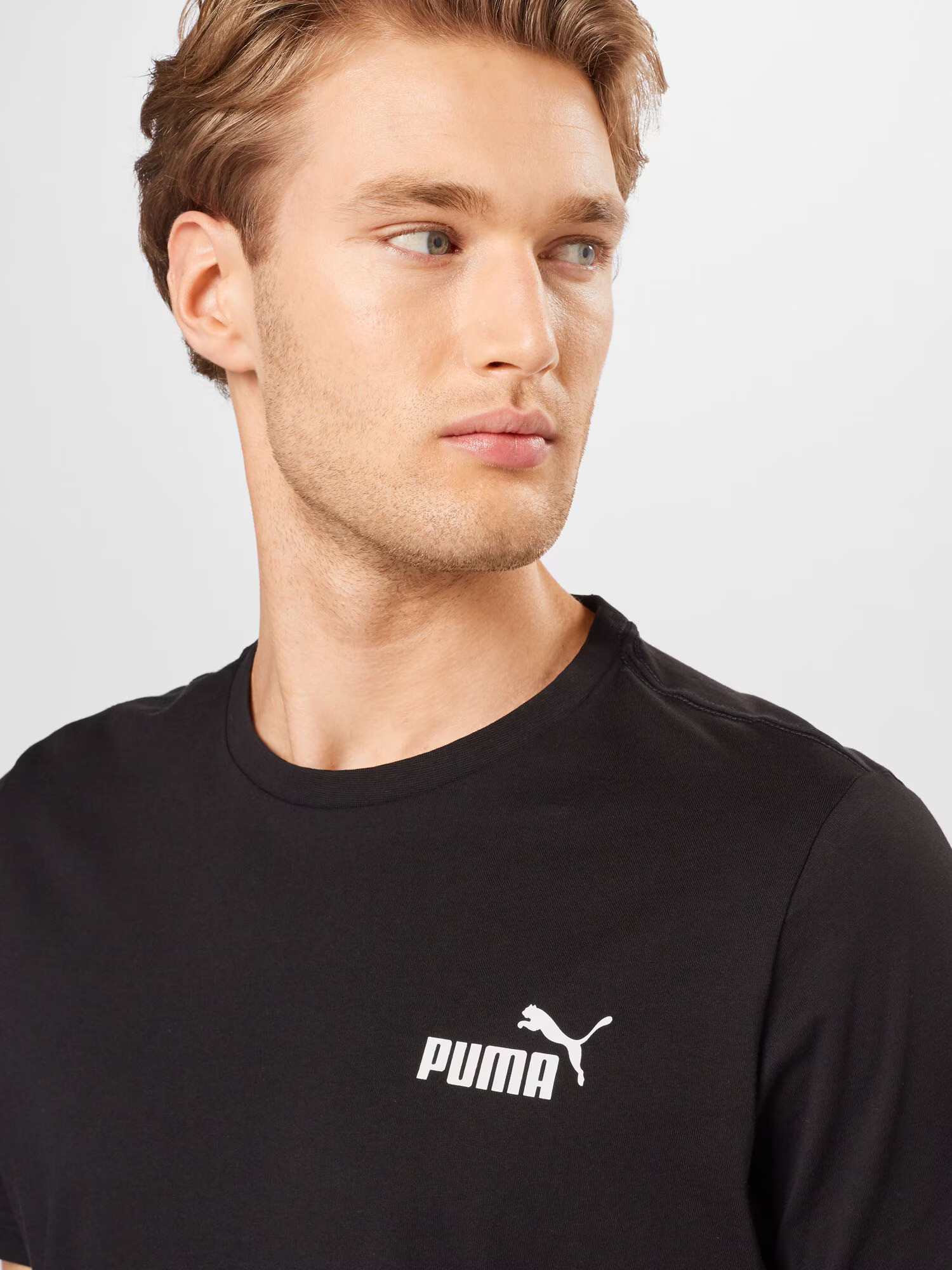 PUMA Tricou funcțional negru / alb - Pled.ro