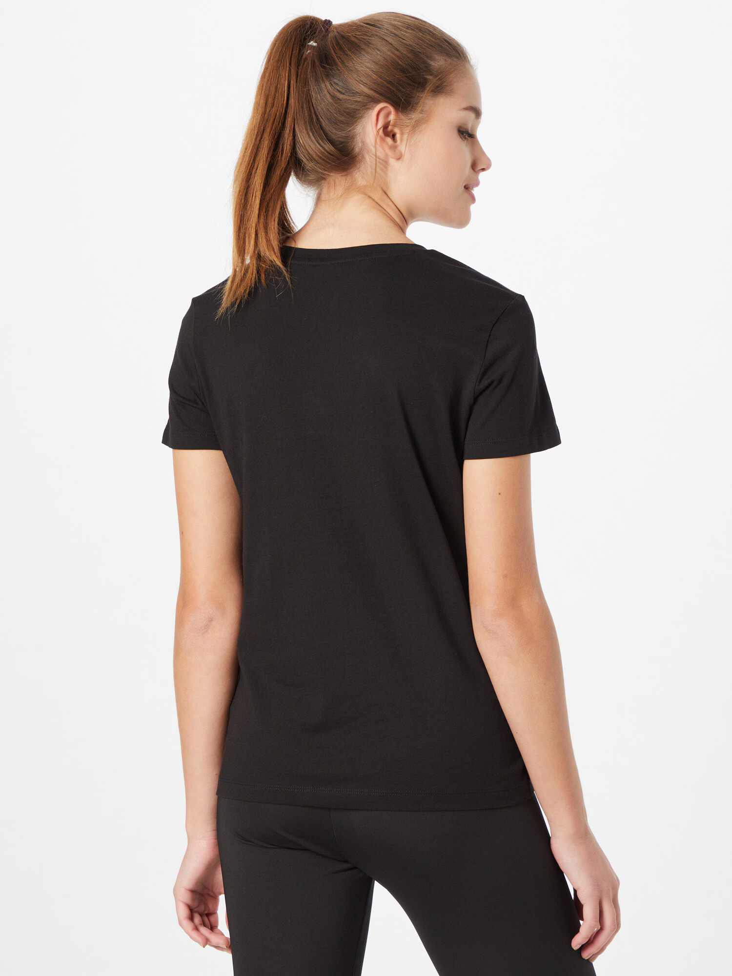 PUMA Tricou 'Classic' negru / alb - Pled.ro