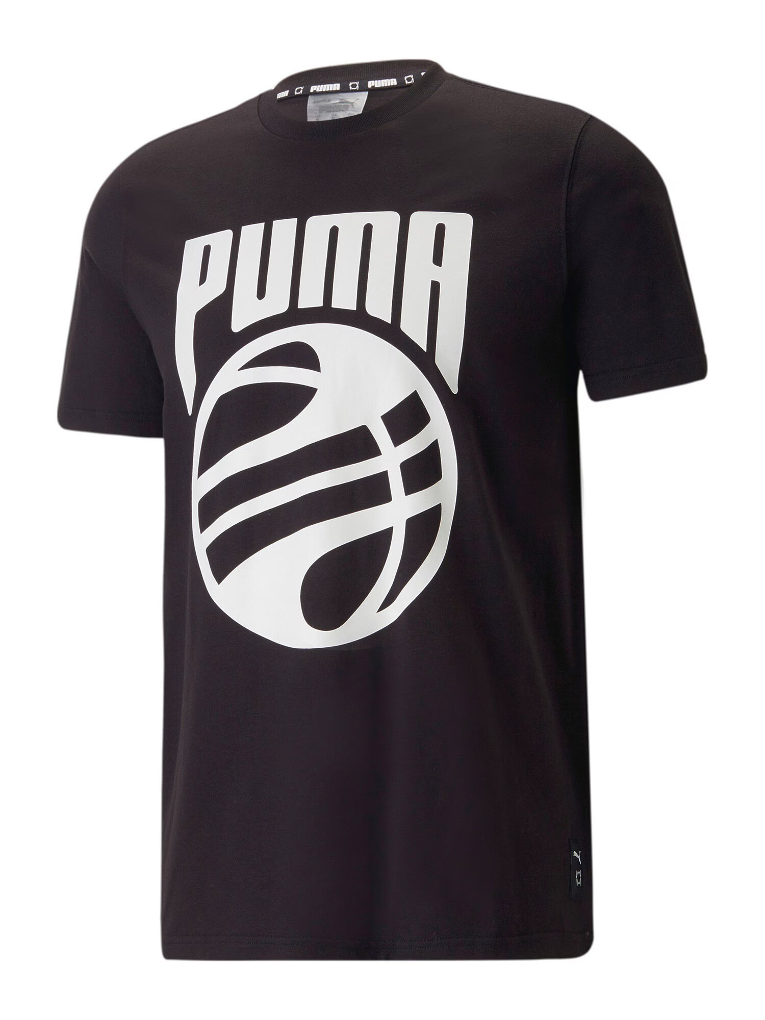 PUMA Tricou funcțional negru / alb - Pled.ro