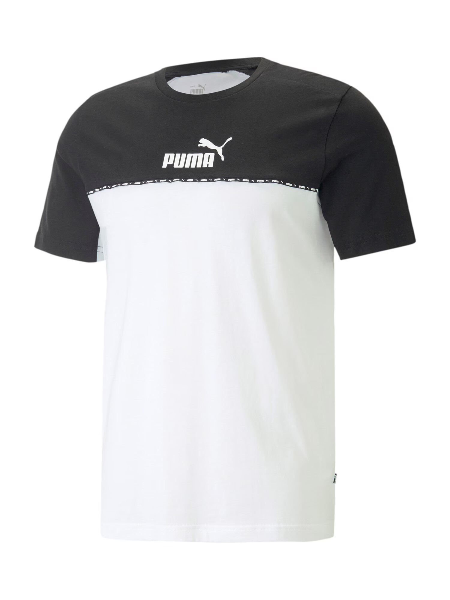 PUMA Tricou funcțional negru / alb - Pled.ro