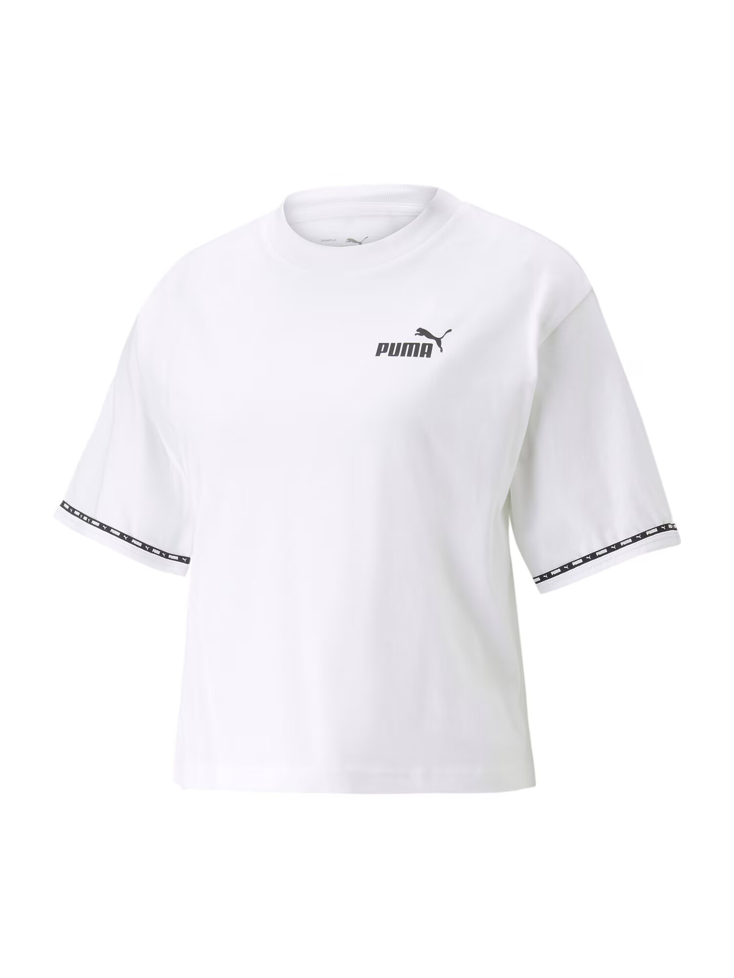 PUMA Tricou funcțional negru / alb - Pled.ro