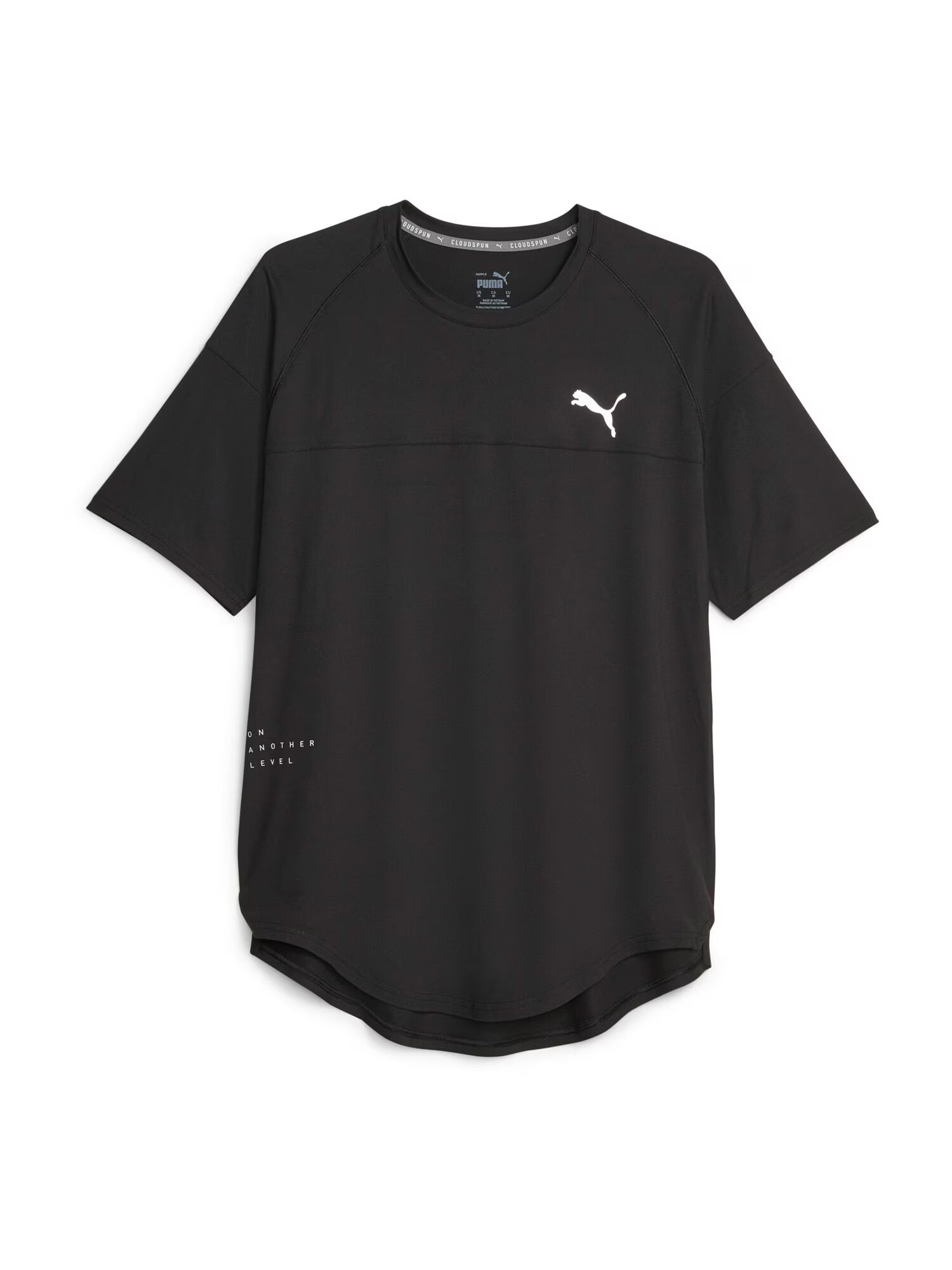 PUMA Tricou funcțional negru / alb murdar - Pled.ro