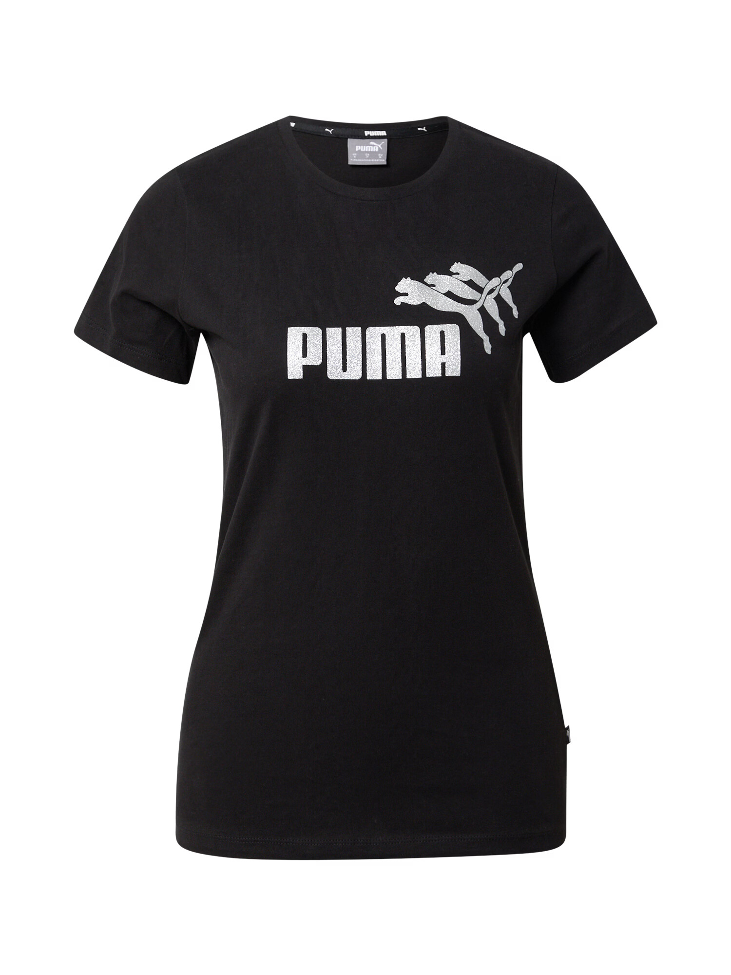 PUMA Tricou funcțional negru / argintiu - Pled.ro