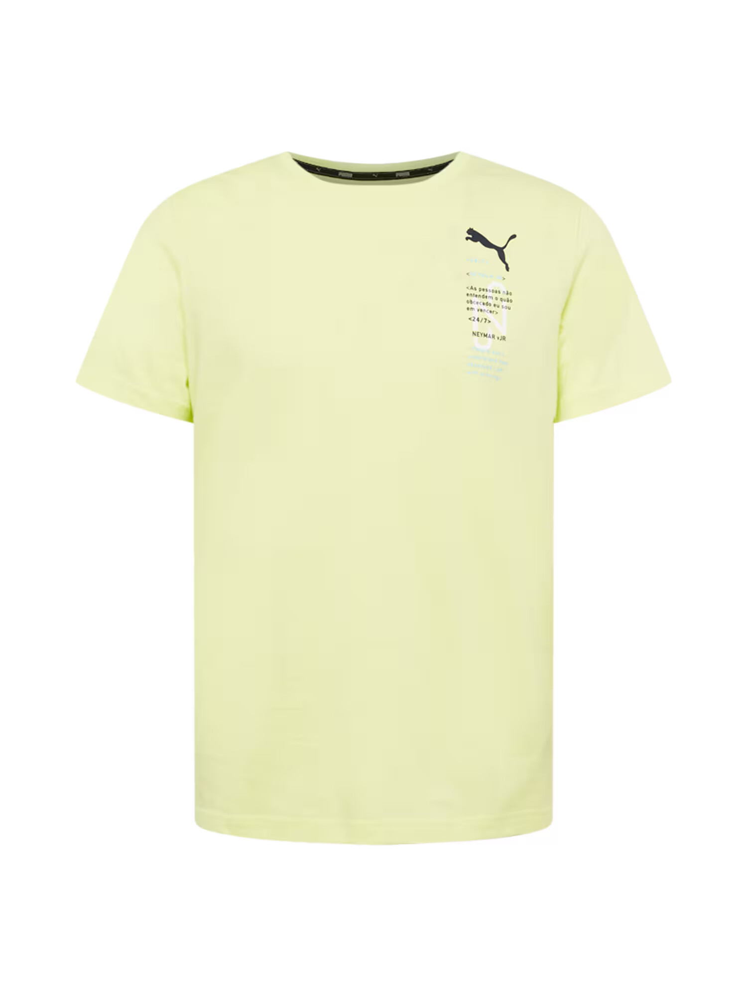 PUMA Tricou funcțional 'NEYMAR' albastru aqua / galben citron / gri grafit / alb - Pled.ro