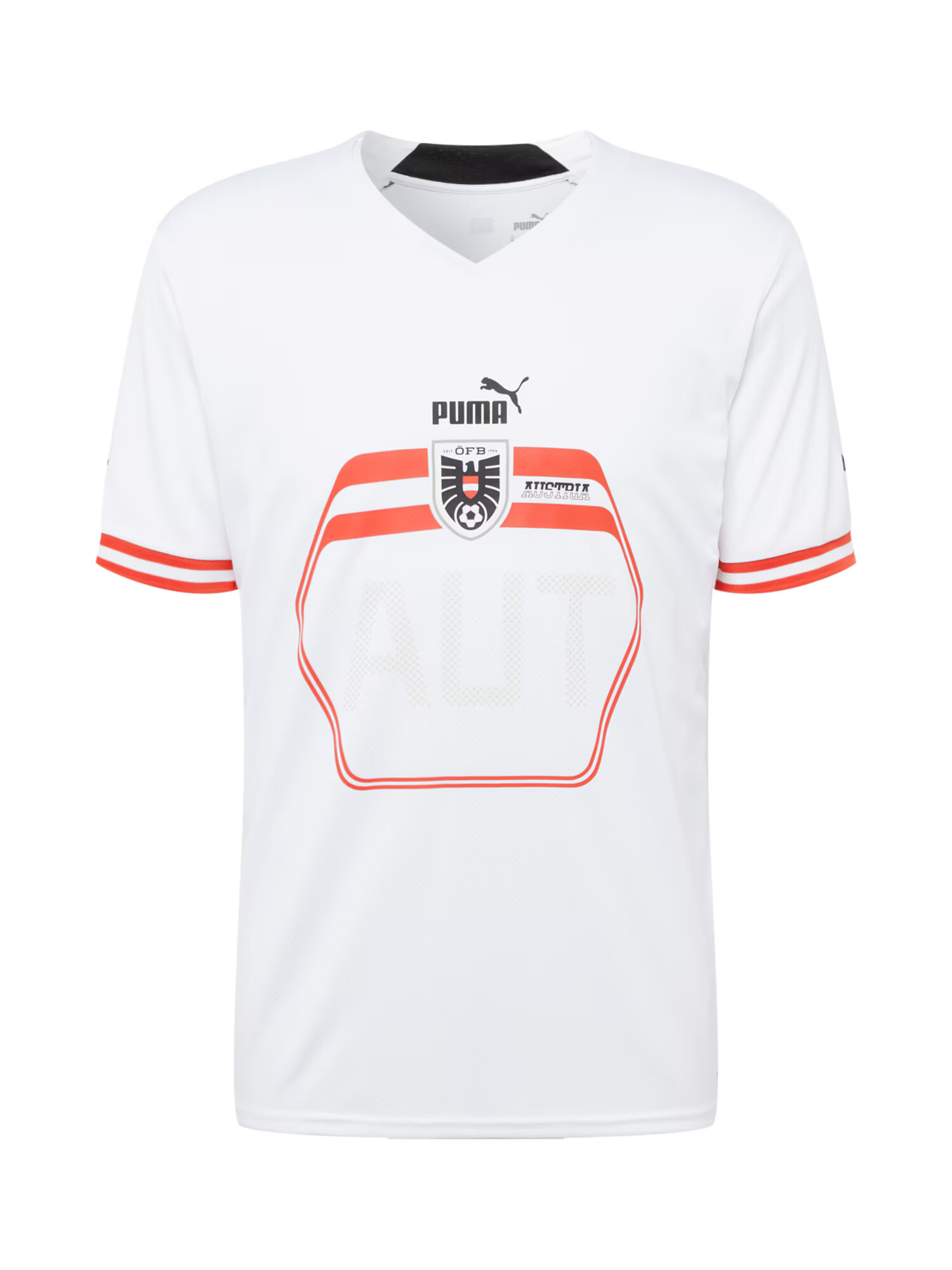 PUMA Tricou funcțional 'ÖFB Away' roșu / negru / alb - Pled.ro