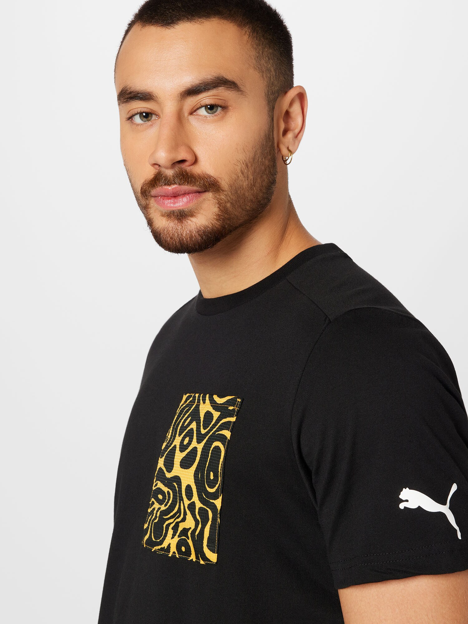 PUMA Tricou funcțional 'Open Road' galben / negru / alb - Pled.ro