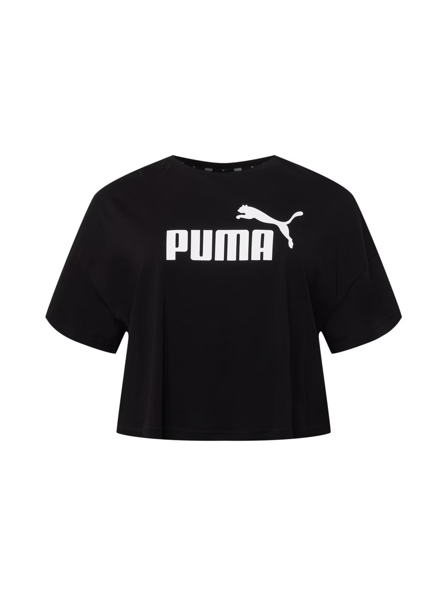 PUMA Tricou funcțional 'Plus' negru / alb - Pled.ro