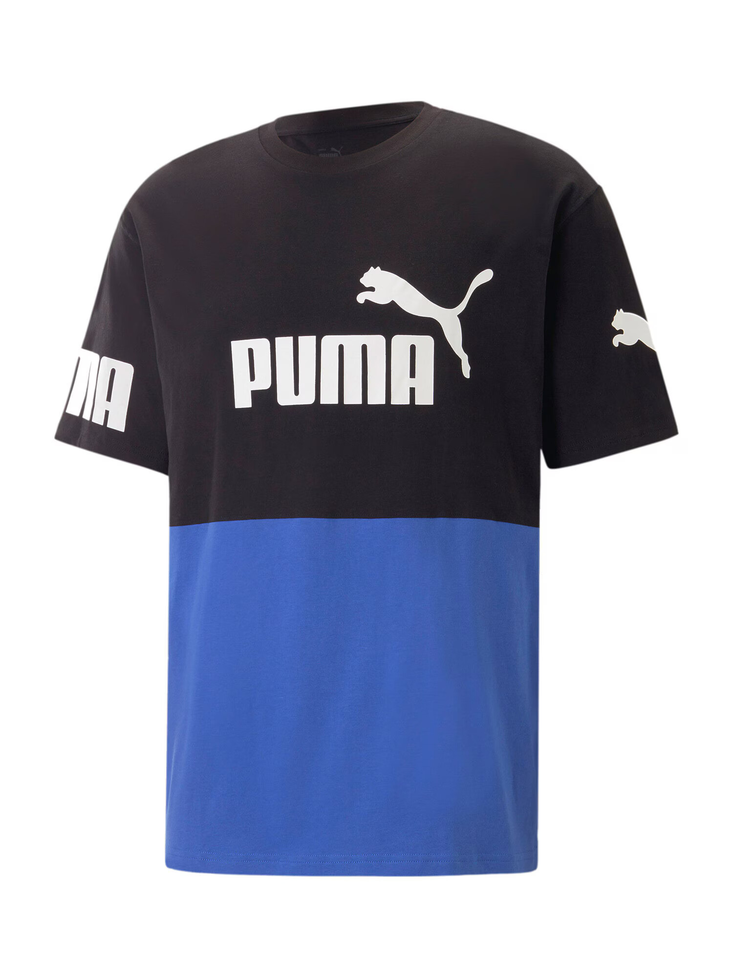 PUMA Tricou 'POWER' albastru regal / negru / alb - Pled.ro