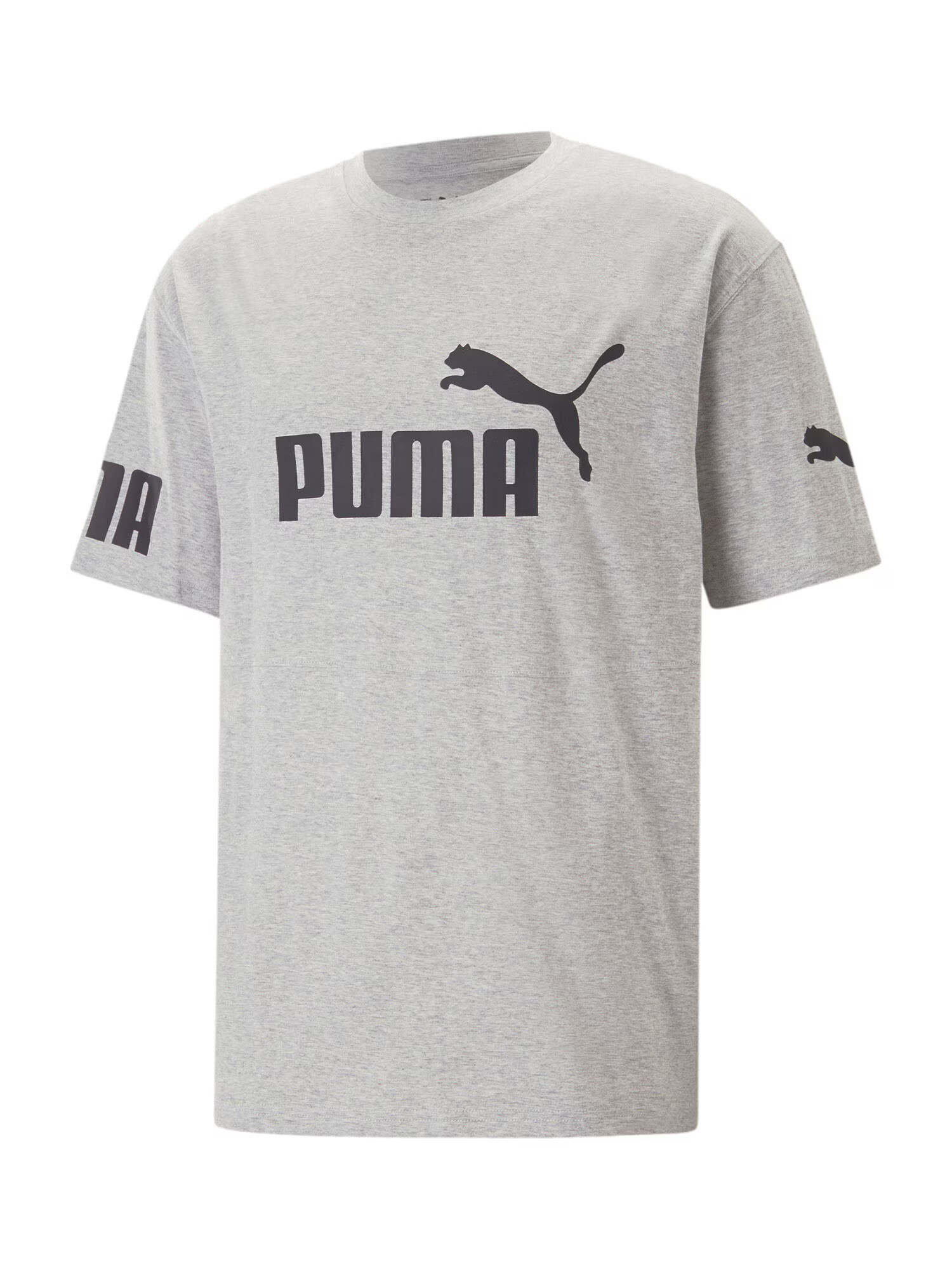 PUMA Tricou 'POWER' gri / negru - Pled.ro