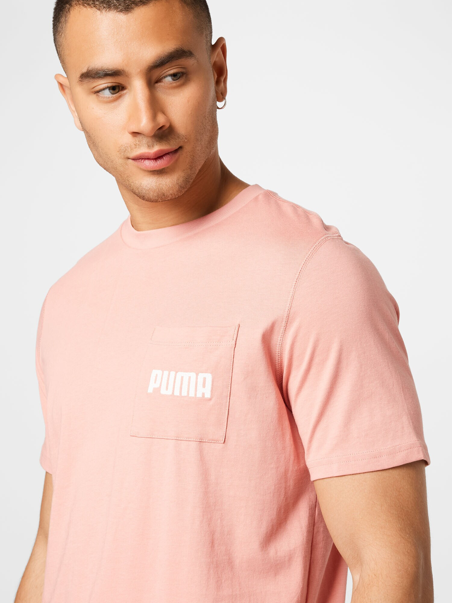 PUMA Tricou funcțional roz / alb - Pled.ro