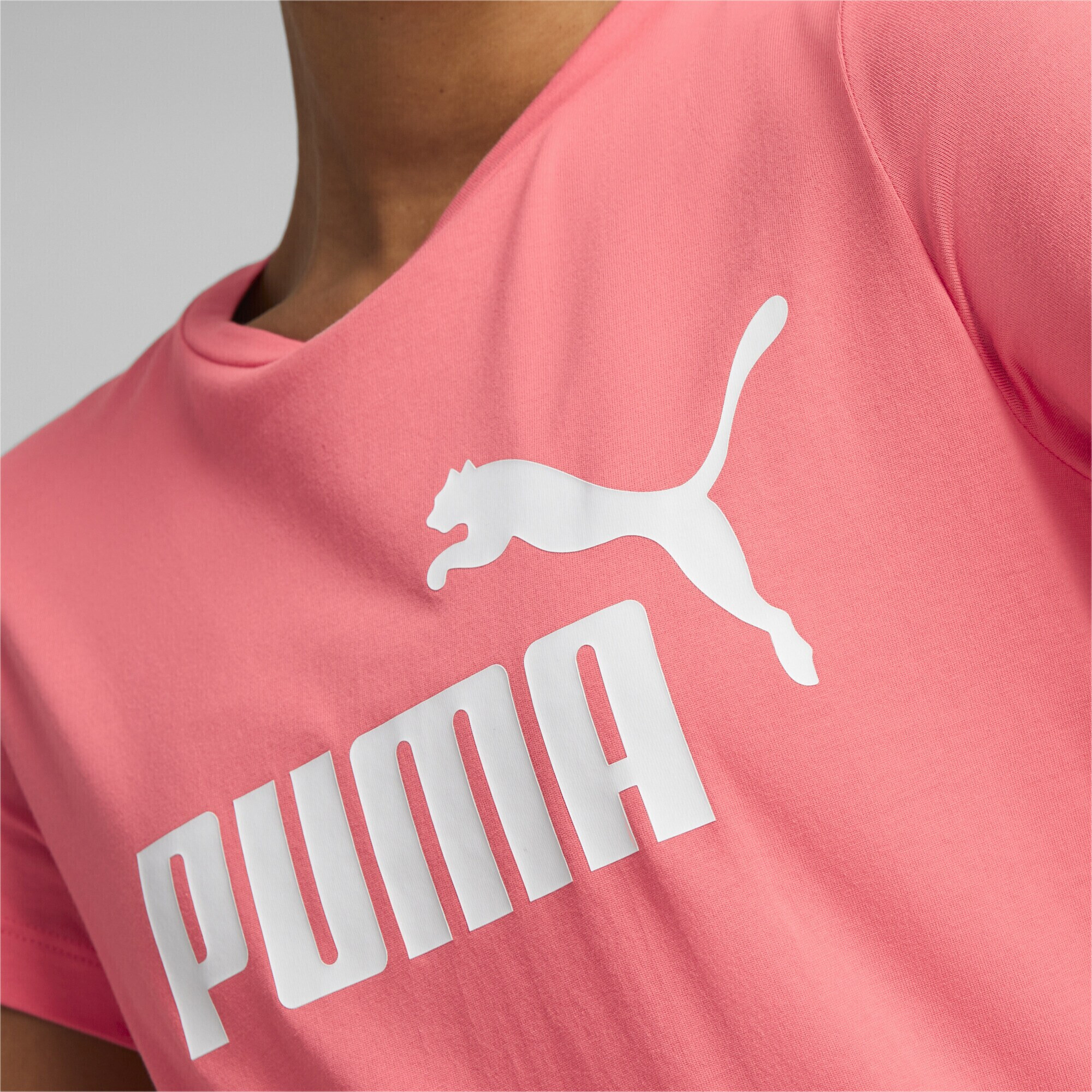 PUMA Tricou funcțional roz / alb - Pled.ro