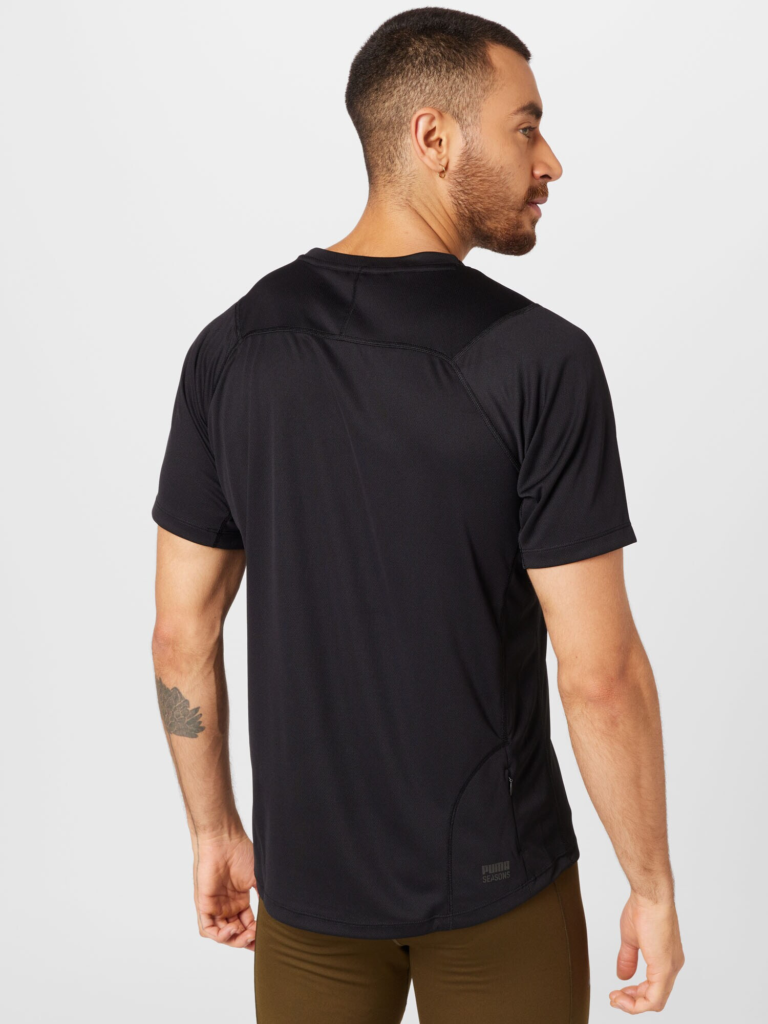 PUMA Tricou funcțional 'SEASONS' gri / negru - Pled.ro