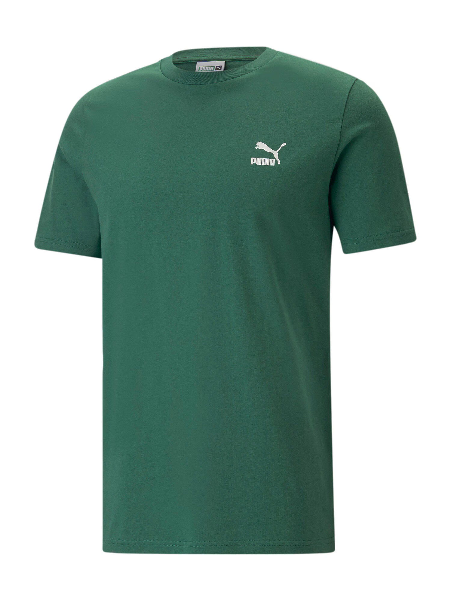 PUMA Tricou verde închis / alb - Pled.ro