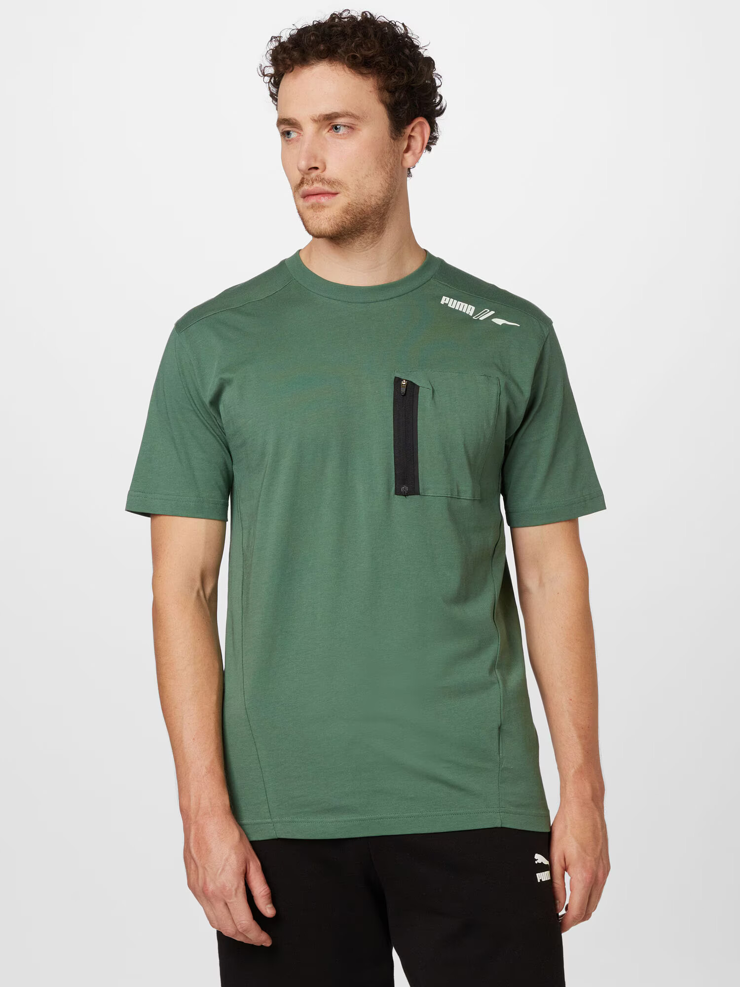 PUMA Tricou funcțional verde / negru - Pled.ro