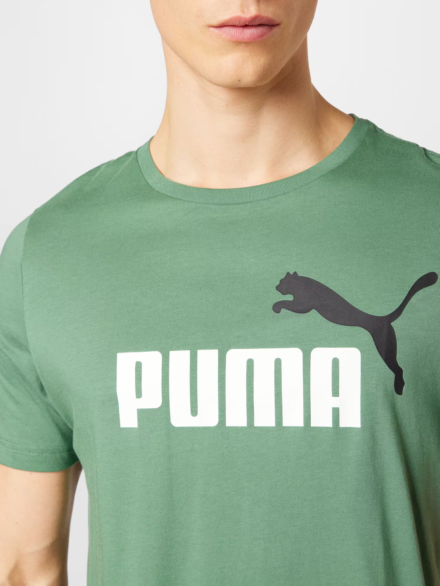 PUMA Tricou funcțional verde / negru / alb - Pled.ro