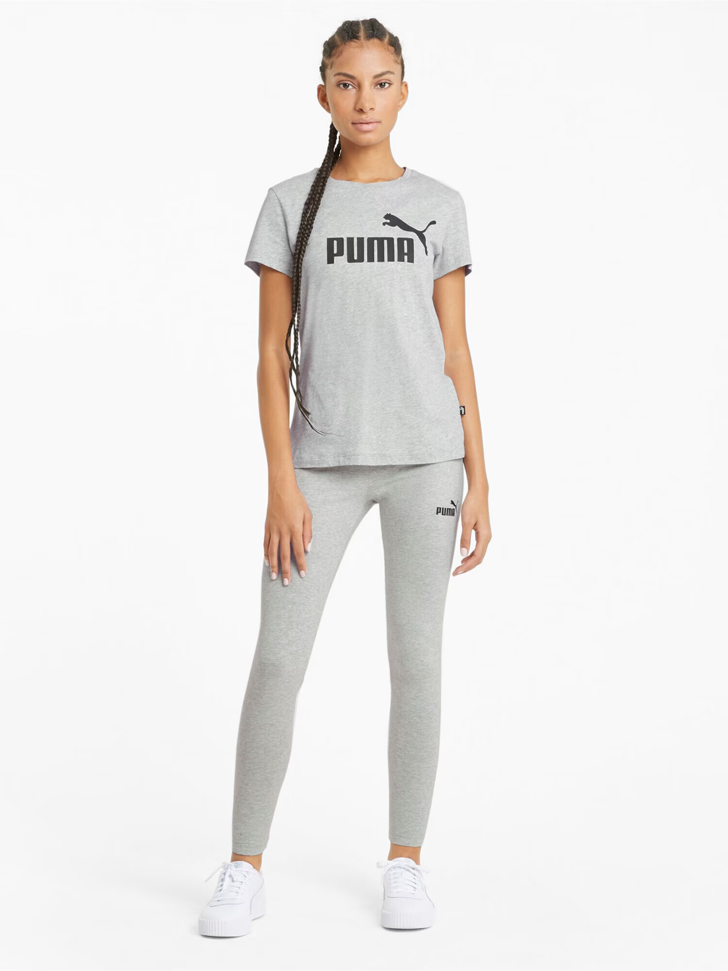 PUMA Tricou funcțional 'Essential' gri amestecat / negru - Pled.ro