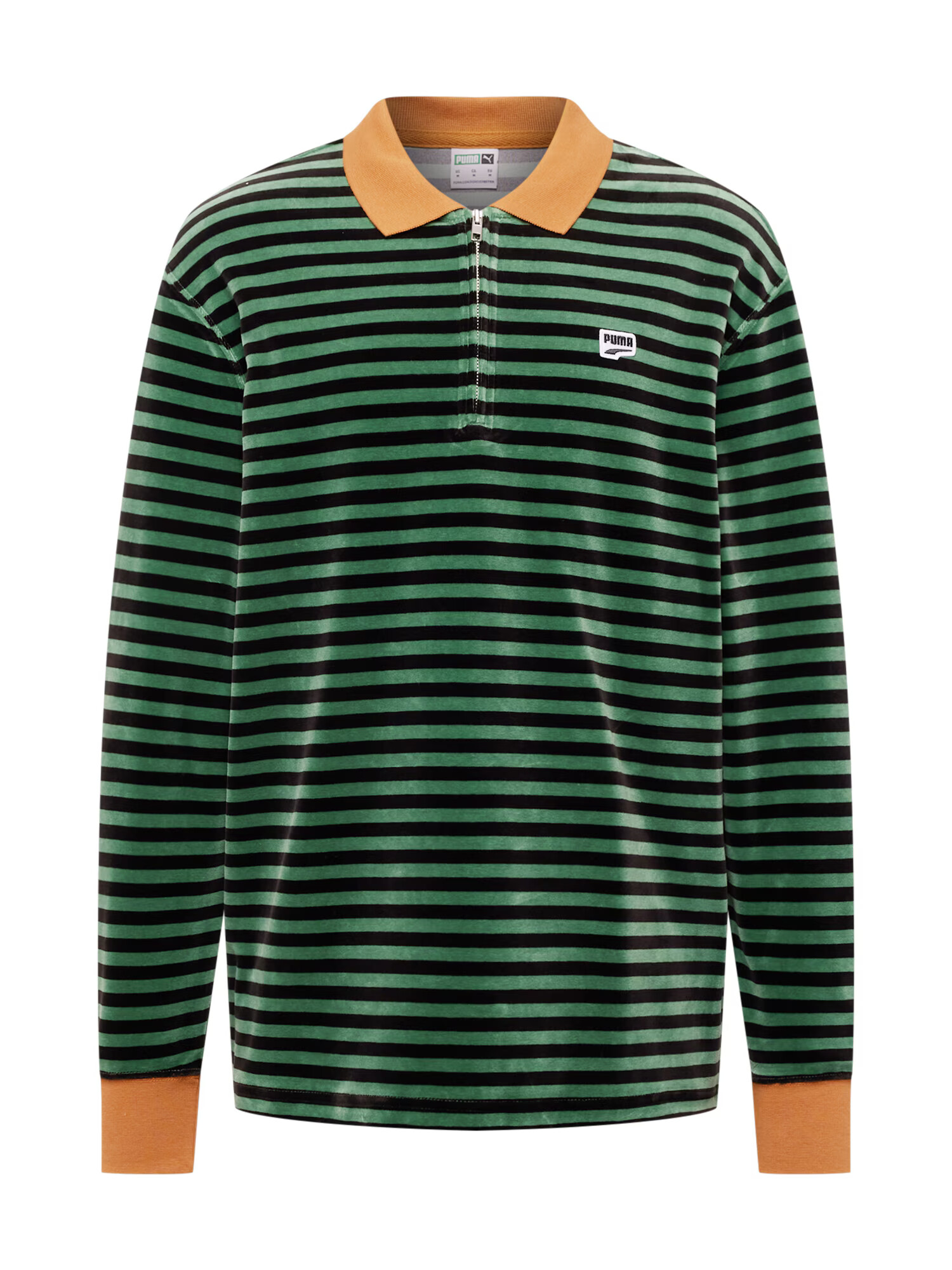 PUMA Tricou maro deschis / verde / negru - Pled.ro