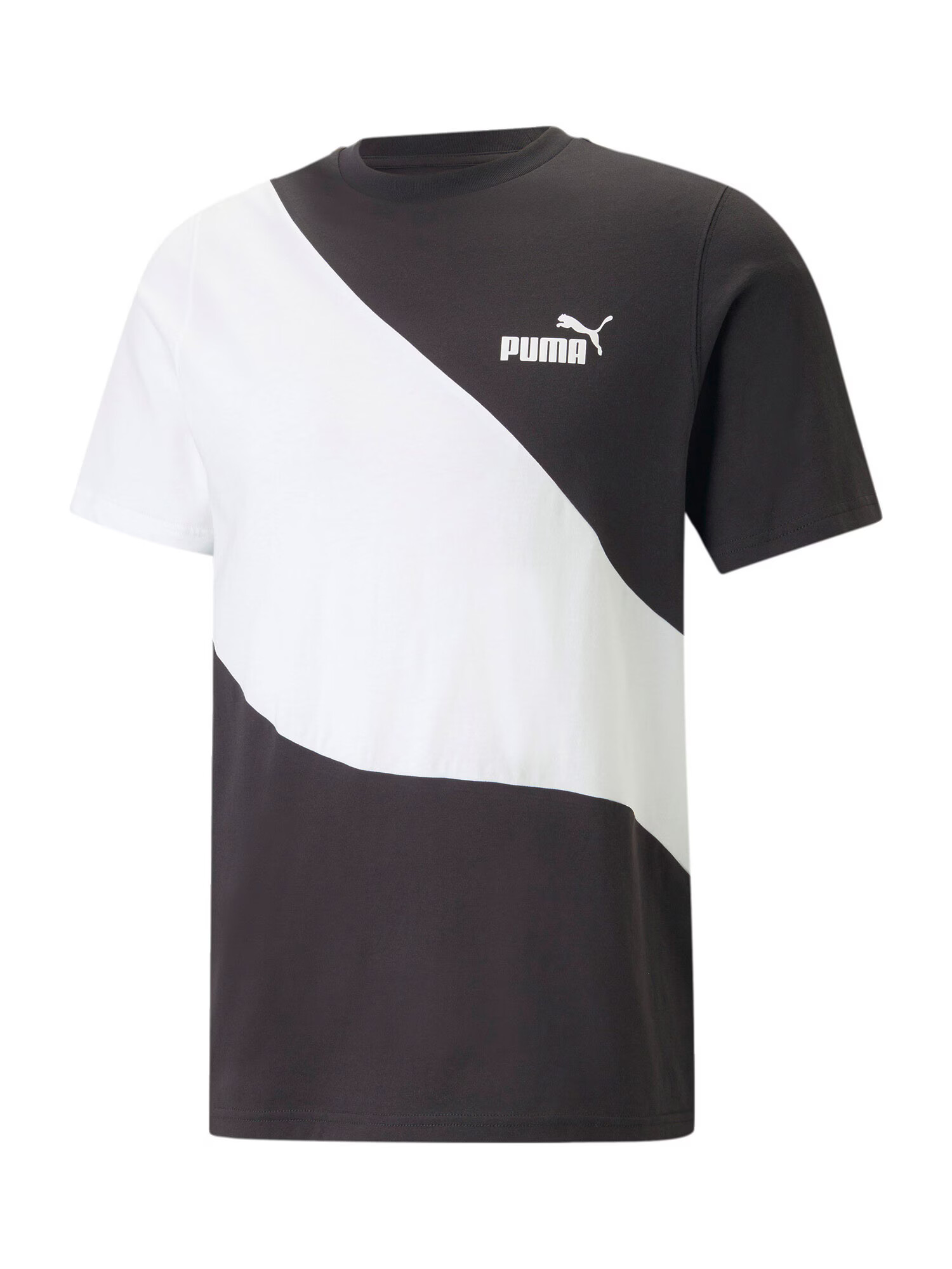 PUMA Tricou funcțional 'POWER' negru / alb - Pled.ro