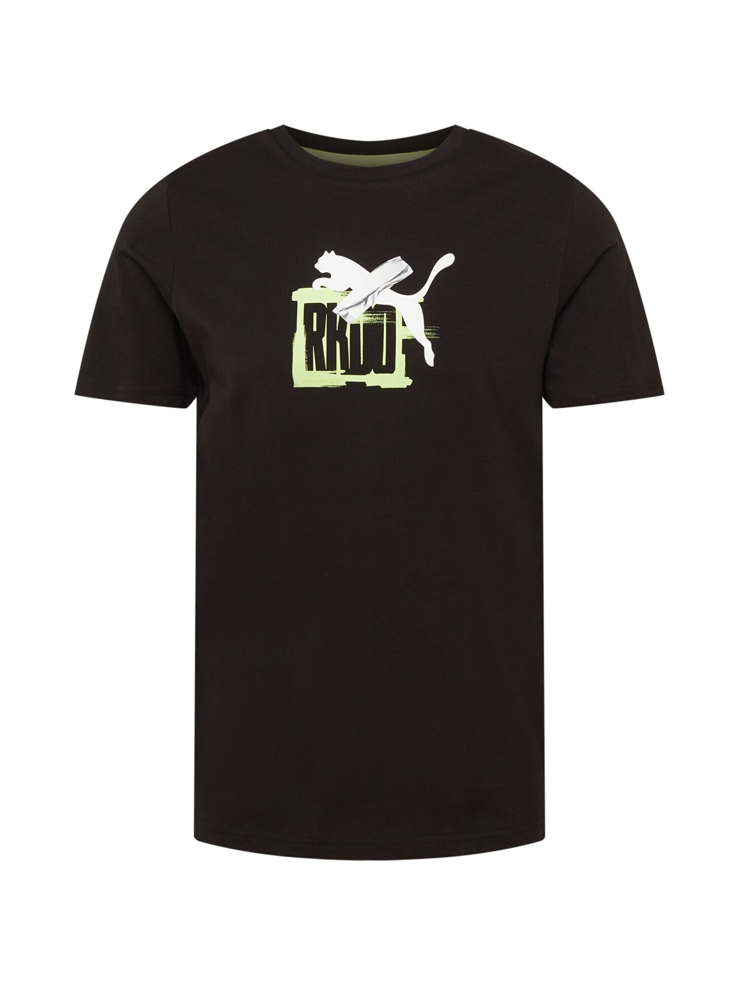 PUMA Tricou verde / negru / alb - Pled.ro