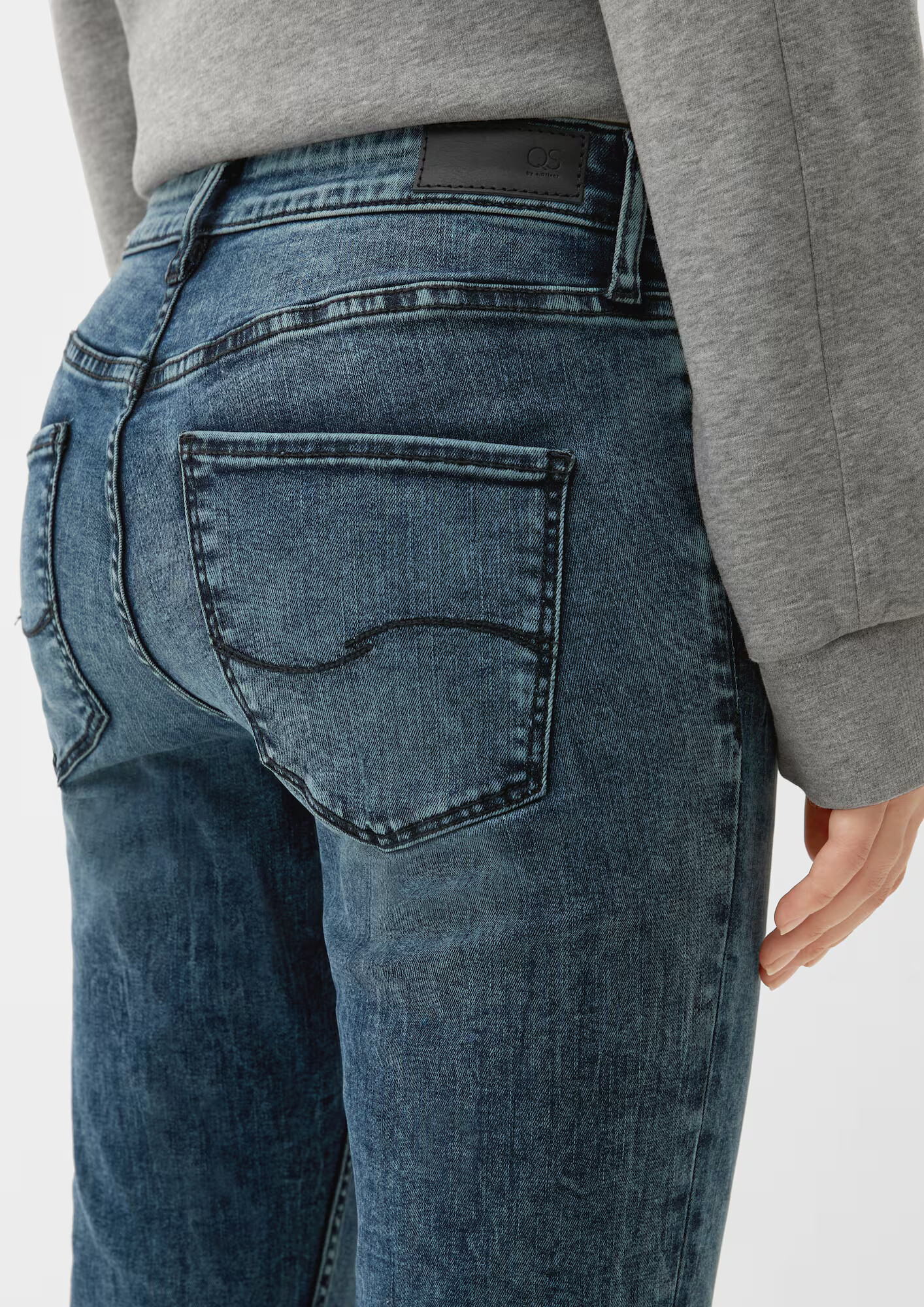 QS by s.Oliver Jeans albastru - Pled.ro