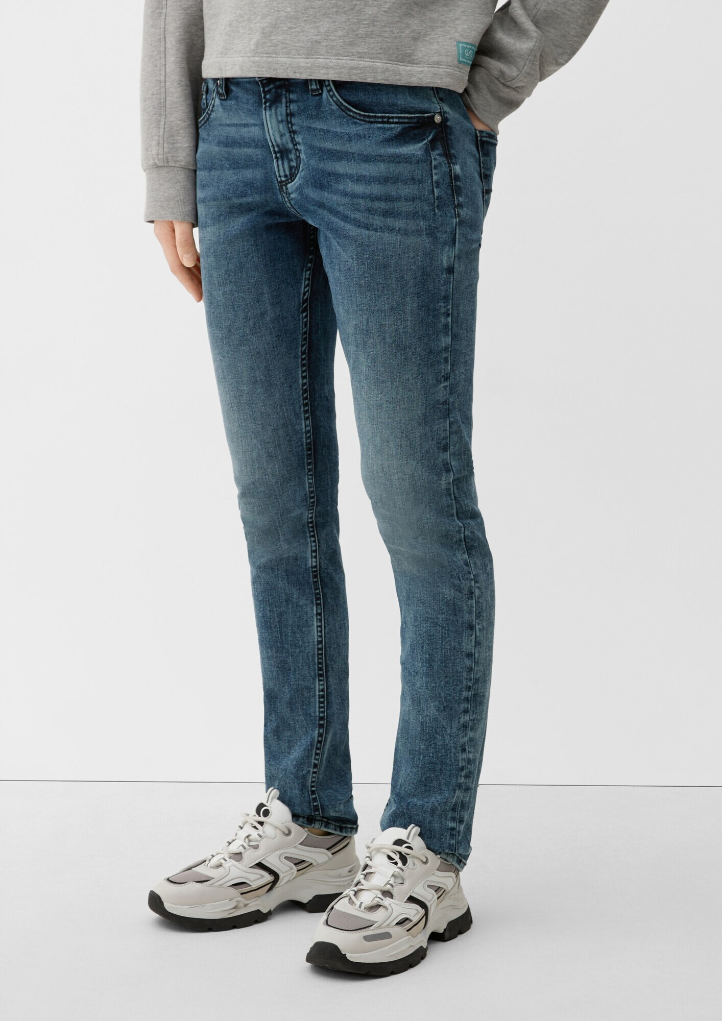 QS by s.Oliver Jeans albastru - Pled.ro