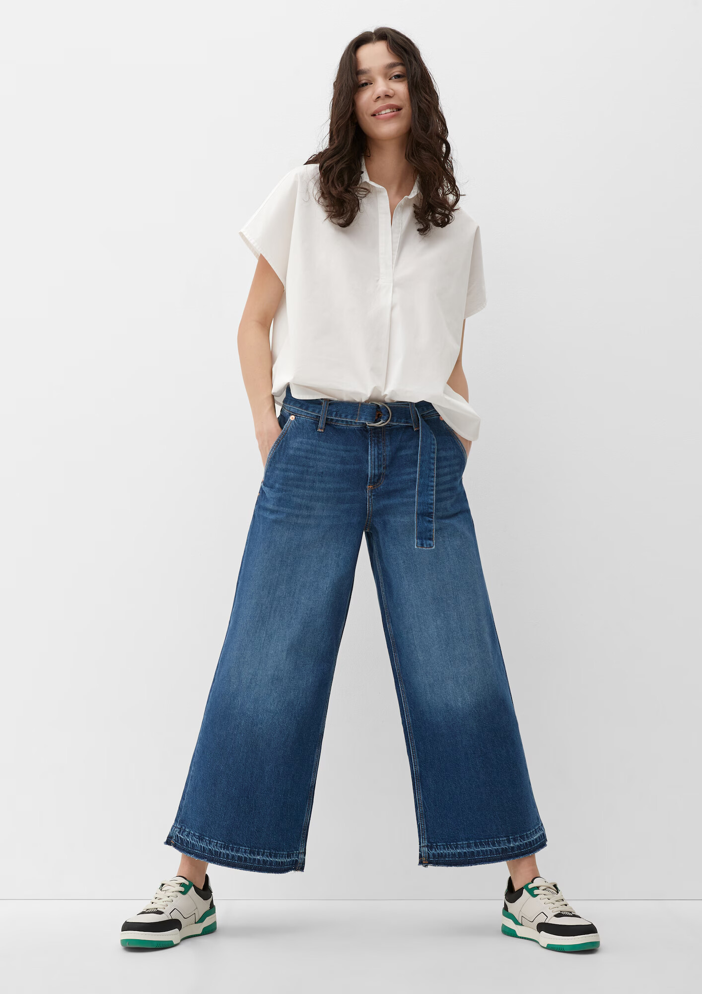 QS by s.Oliver Jeans albastru - Pled.ro