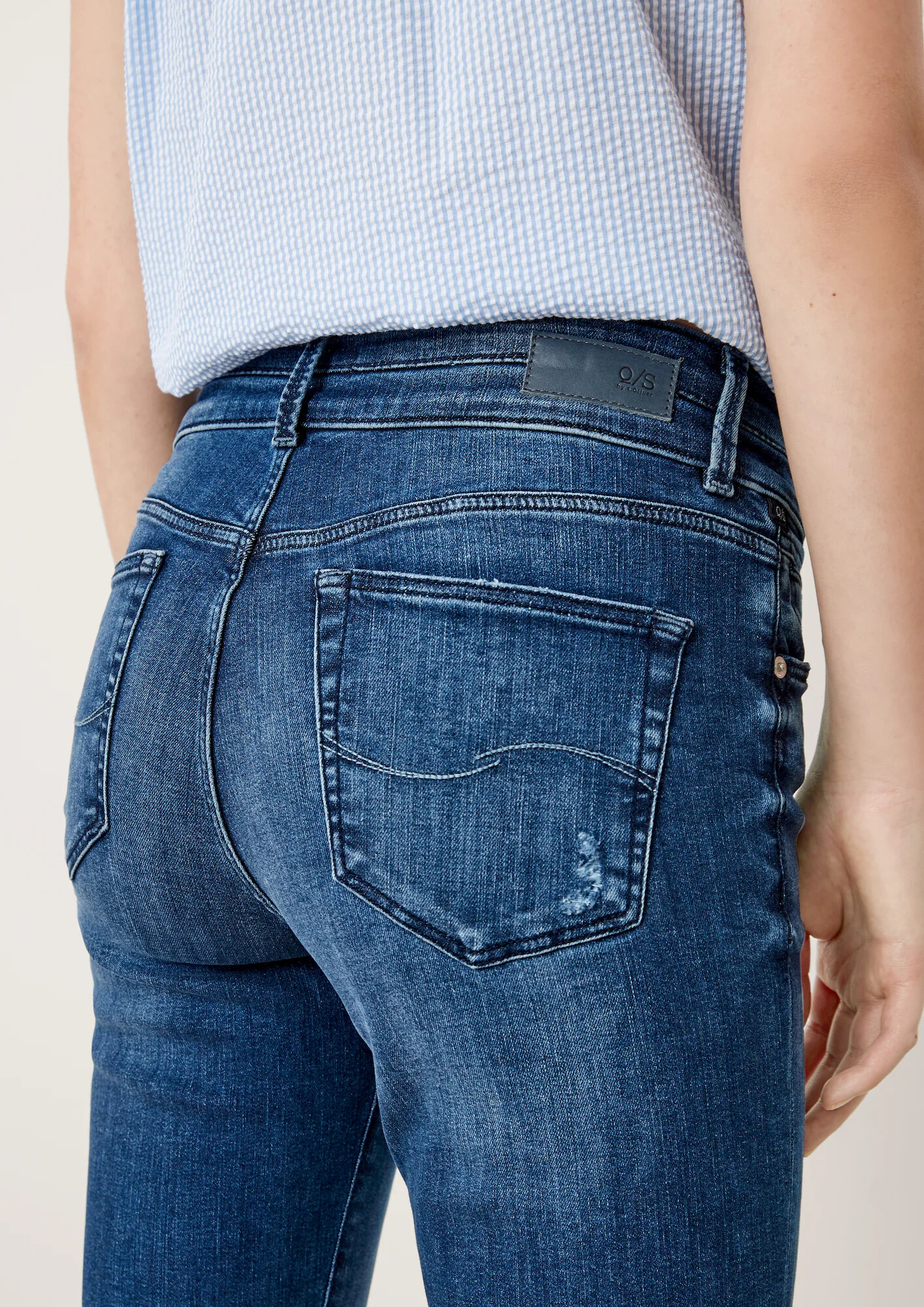 QS by s.Oliver Jeans albastru denim - Pled.ro