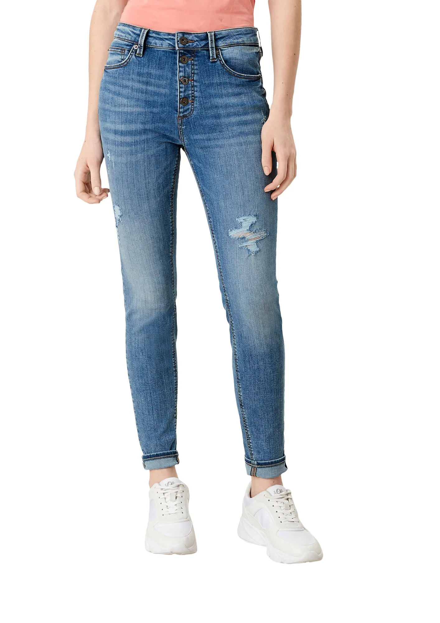 QS by s.Oliver Jeans albastru denim - Pled.ro