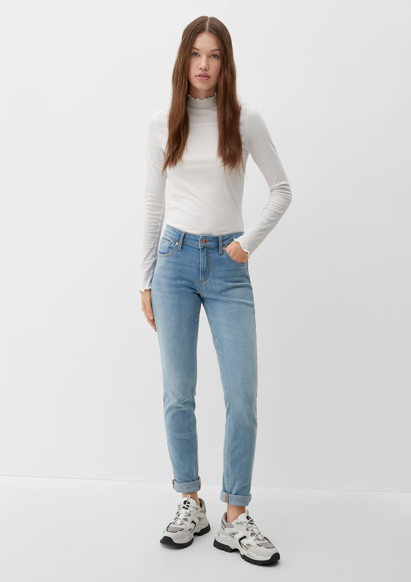 QS by s.Oliver Jeans albastru denim - Pled.ro