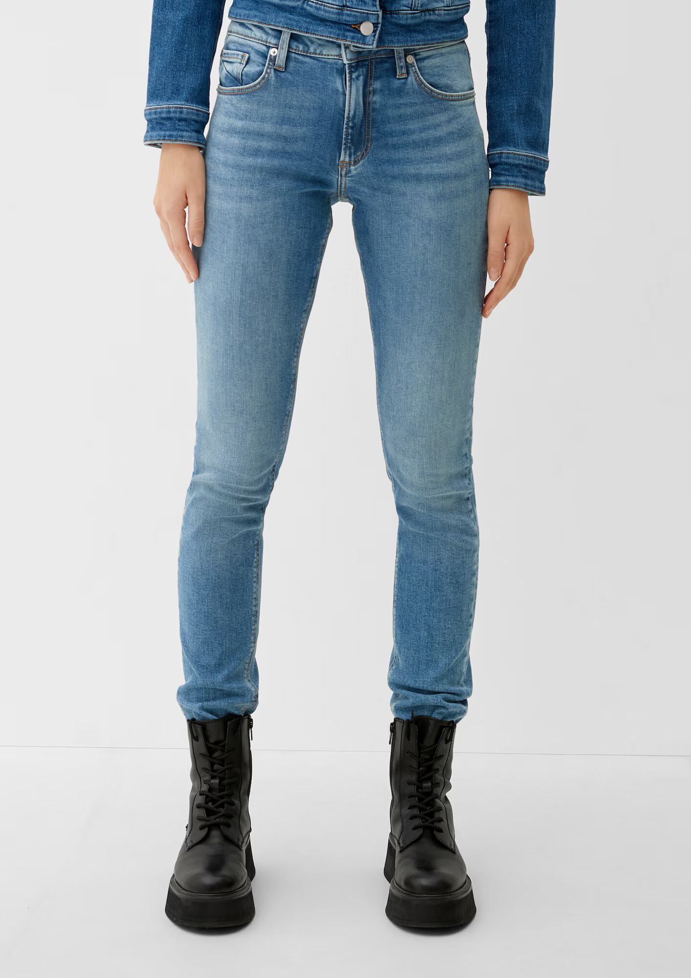 QS by s.Oliver Jeans albastru denim - Pled.ro