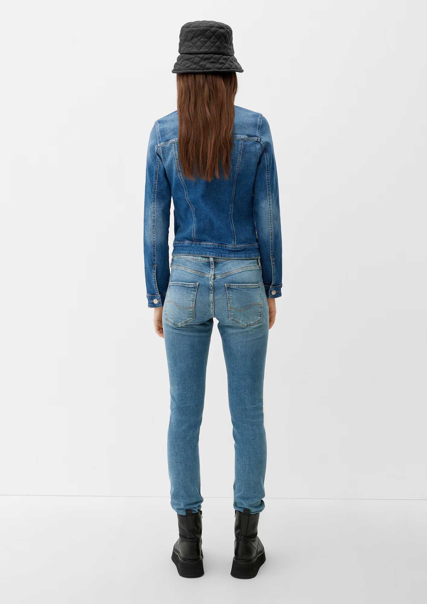 QS by s.Oliver Jeans albastru denim - Pled.ro