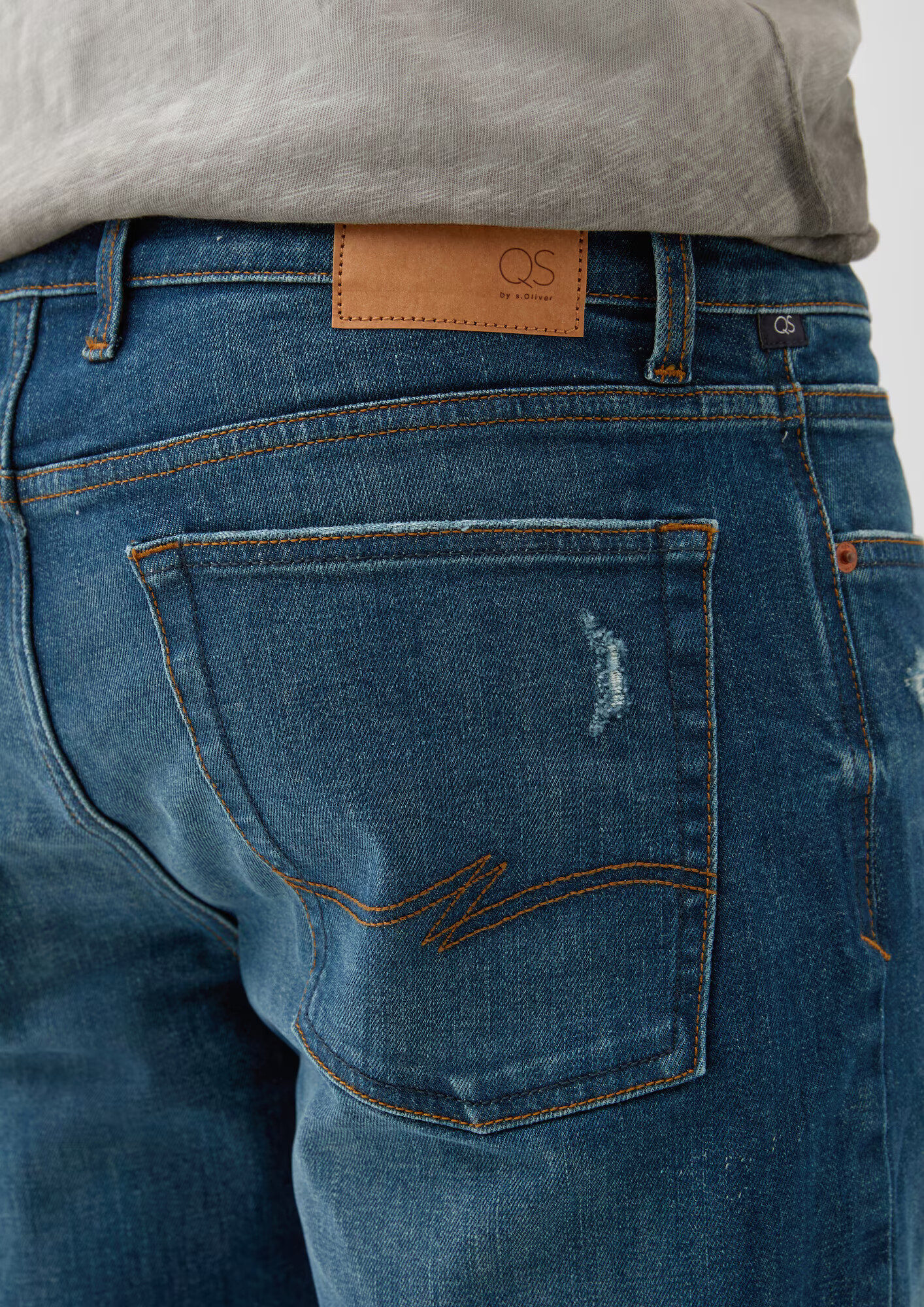 QS by s.Oliver Jeans albastru denim - Pled.ro