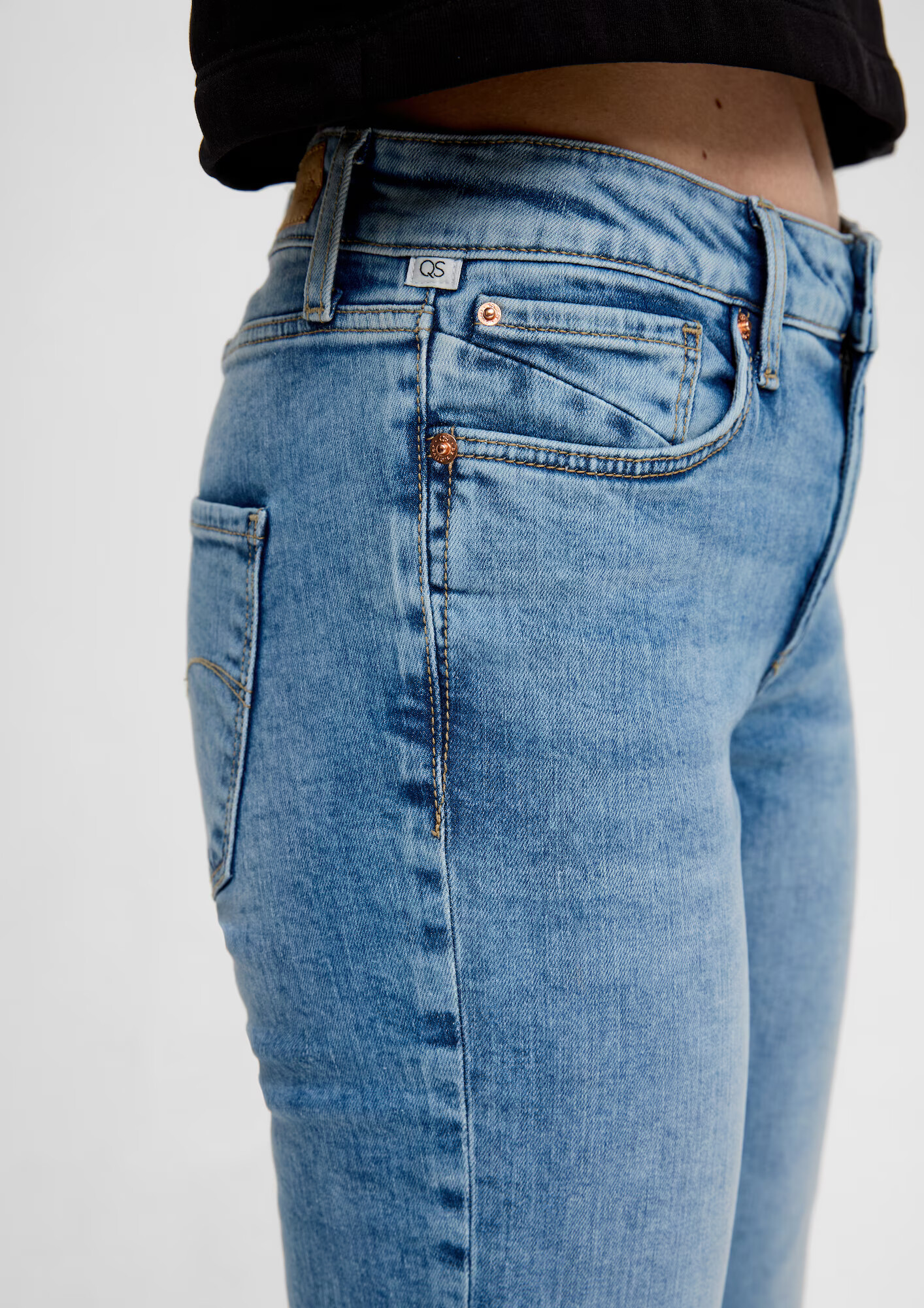 QS by s.Oliver Jeans albastru denim - Pled.ro