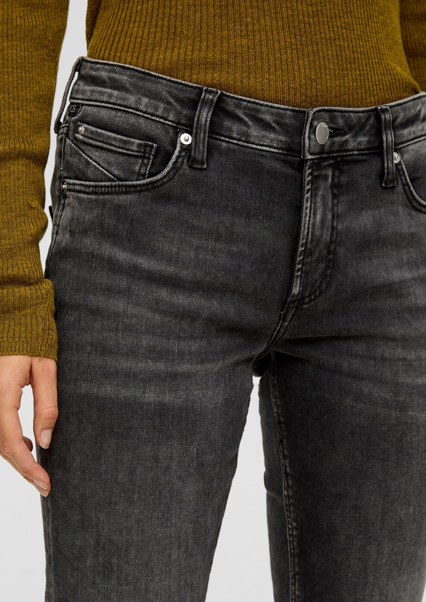 QS by s.Oliver Jeans 'Catie' gri metalic - Pled.ro