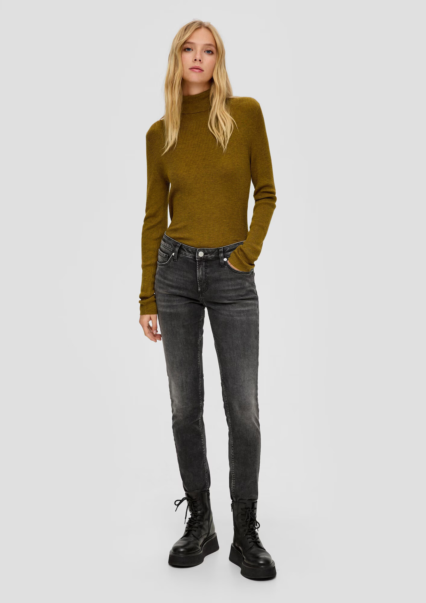 QS by s.Oliver Jeans 'Catie' gri metalic - Pled.ro