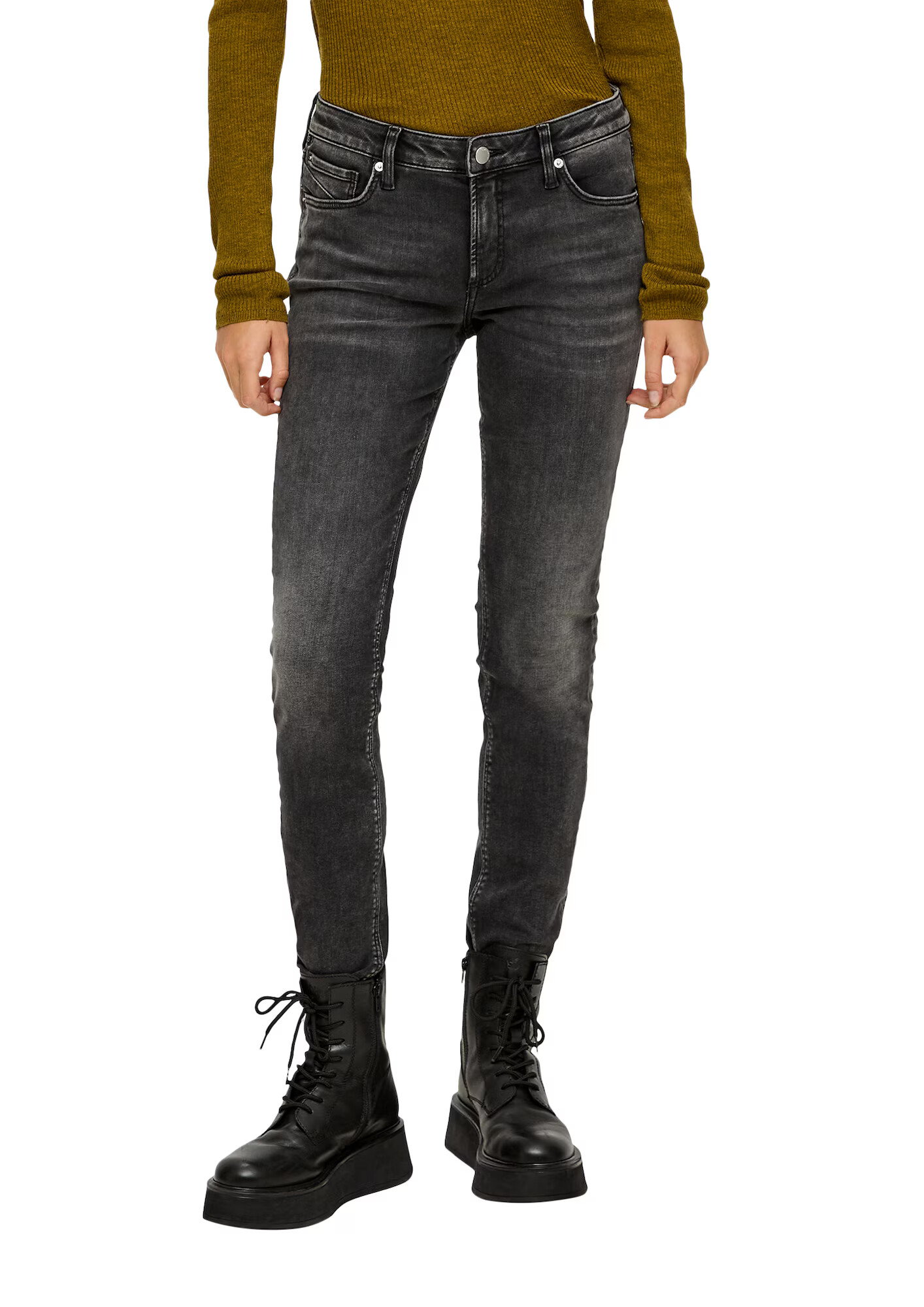 QS by s.Oliver Jeans 'Catie' gri metalic - Pled.ro