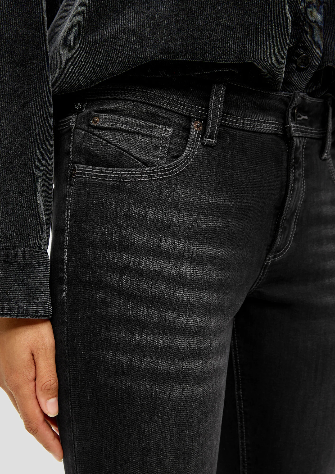 QS by s.Oliver Jeans gri metalic - Pled.ro