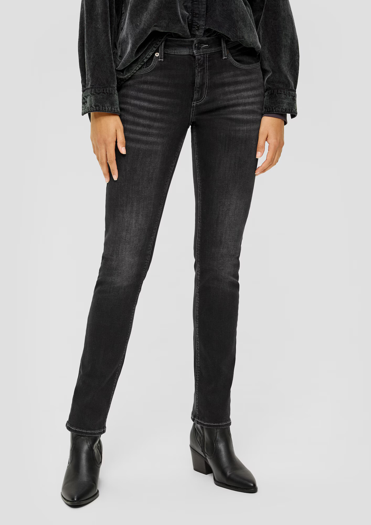 QS by s.Oliver Jeans gri metalic - Pled.ro