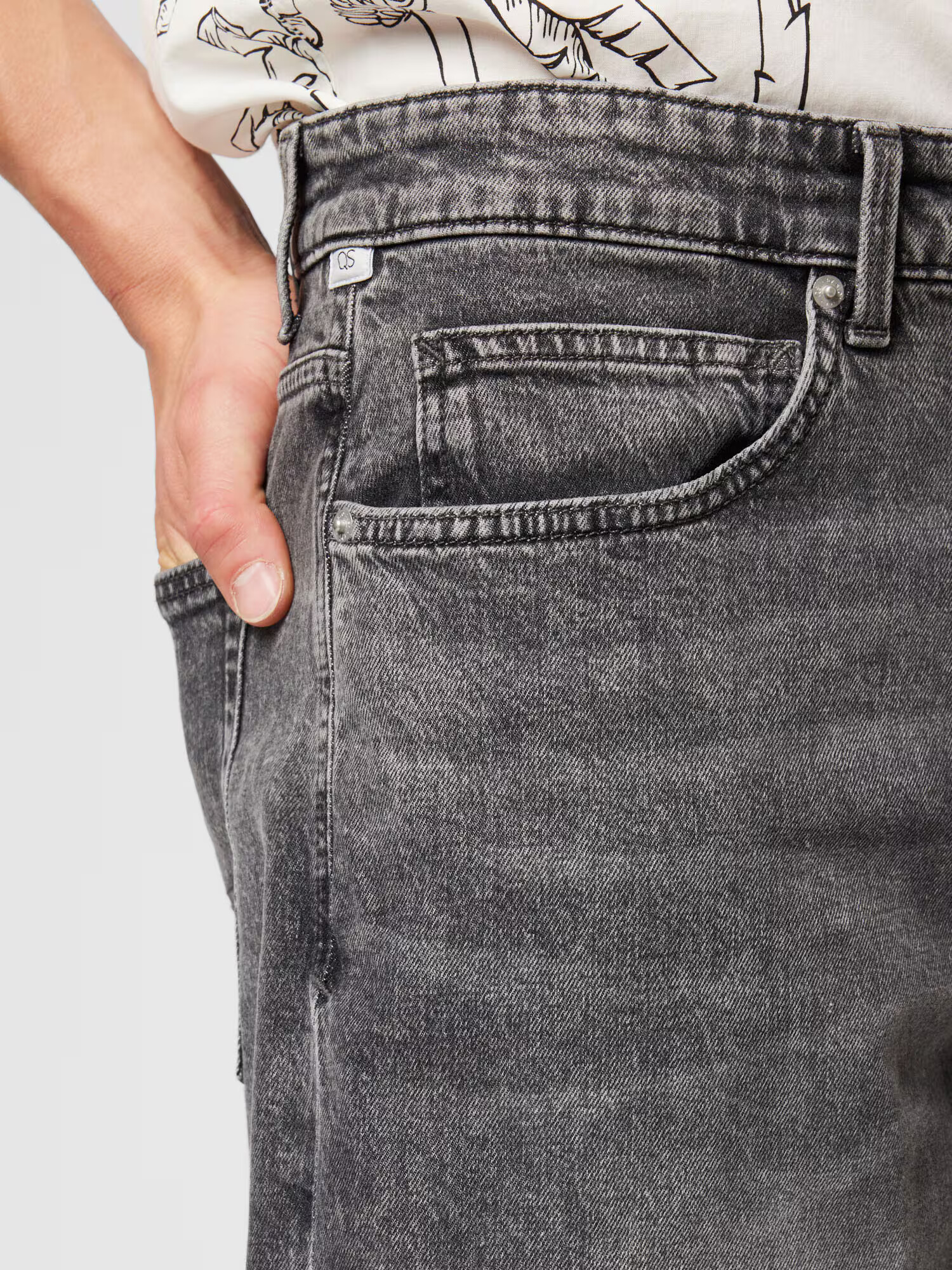 QS by s.Oliver Jeans gri denim - Pled.ro