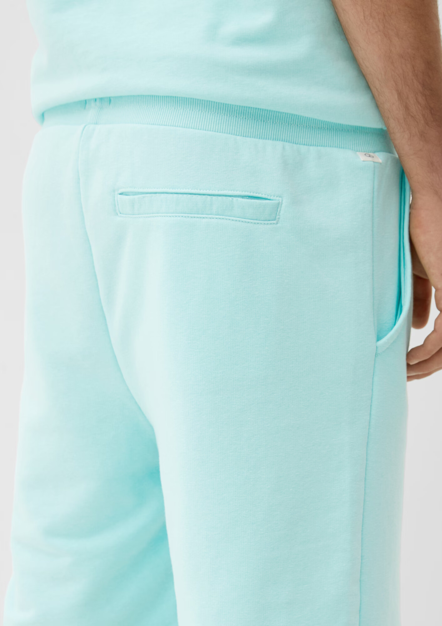 QS by s.Oliver Pantaloni albastru aqua / negru / alb murdar - Pled.ro