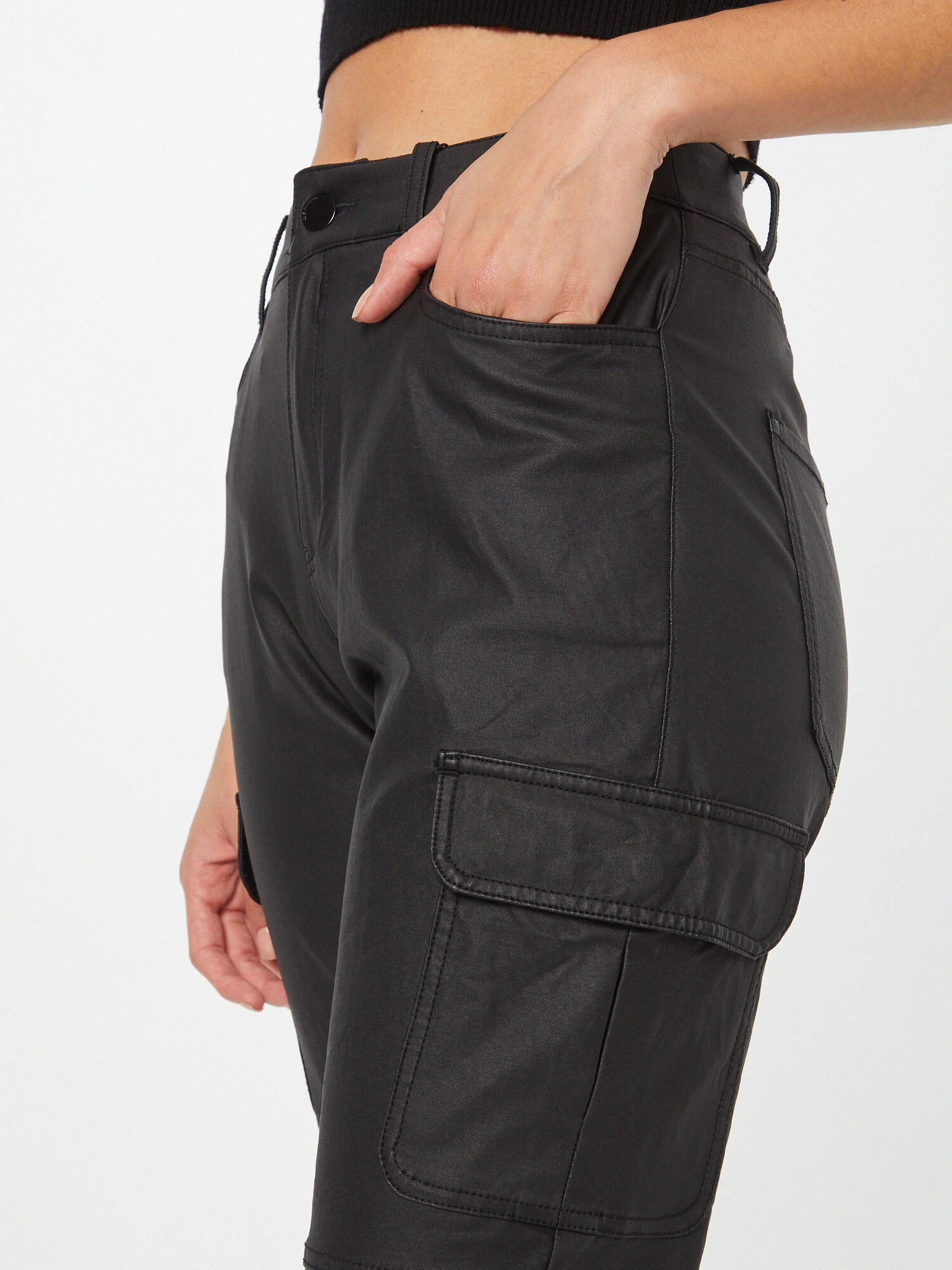 QS by s.Oliver Pantaloni cu buzunare negru - Pled.ro