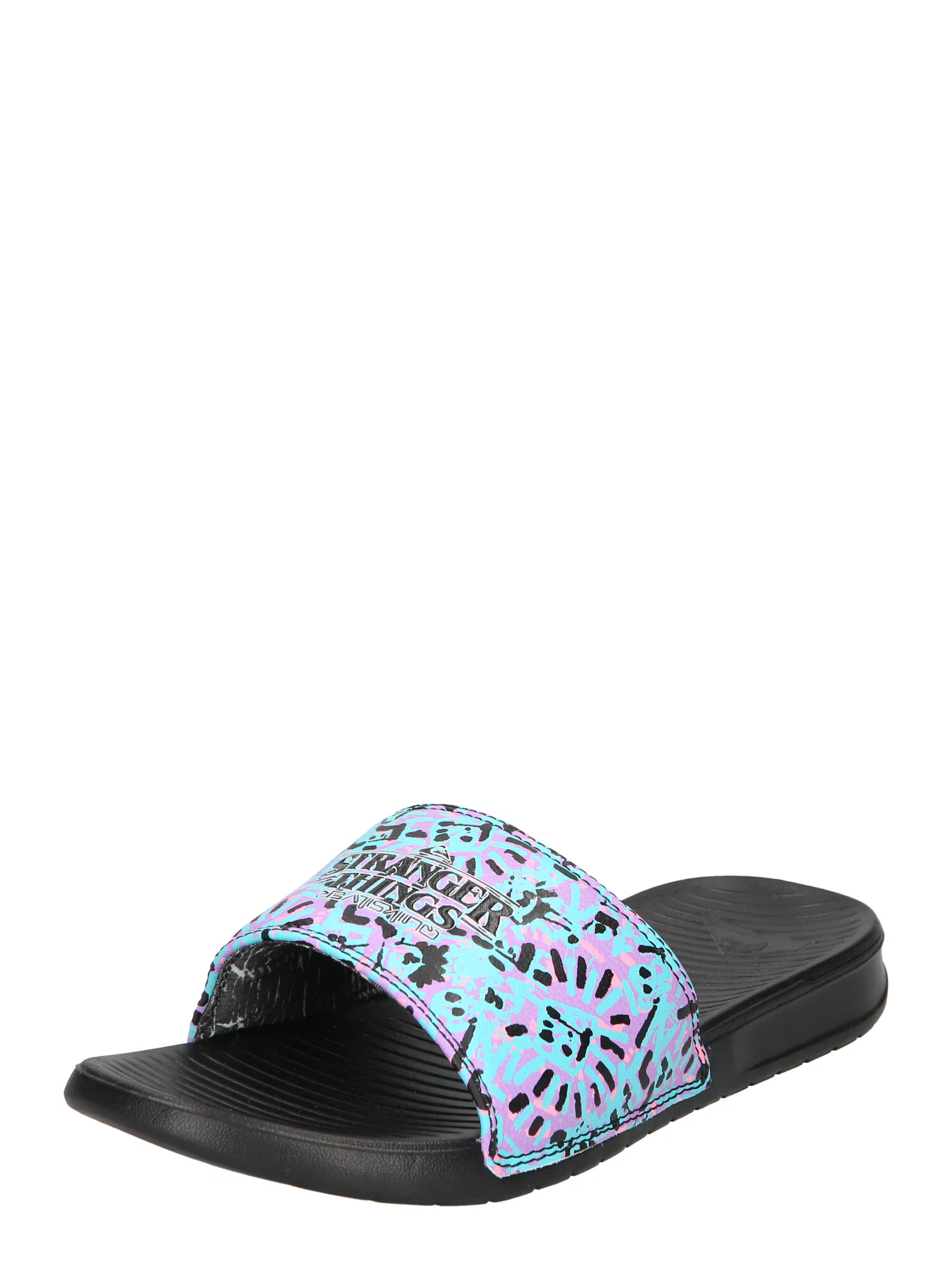 QUIKSILVER Flip-flops 'BRIGHT COAST' albastru deschis / lila / negru / alb - Pled.ro