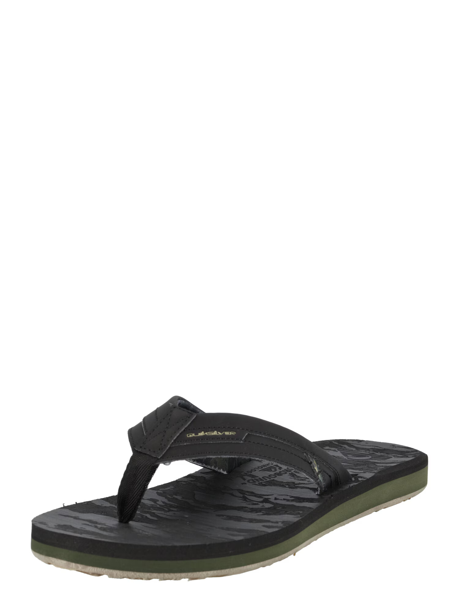 QUIKSILVER Flip-flops 'ISLAND OASIS SQUISH' bej / negru - Pled.ro