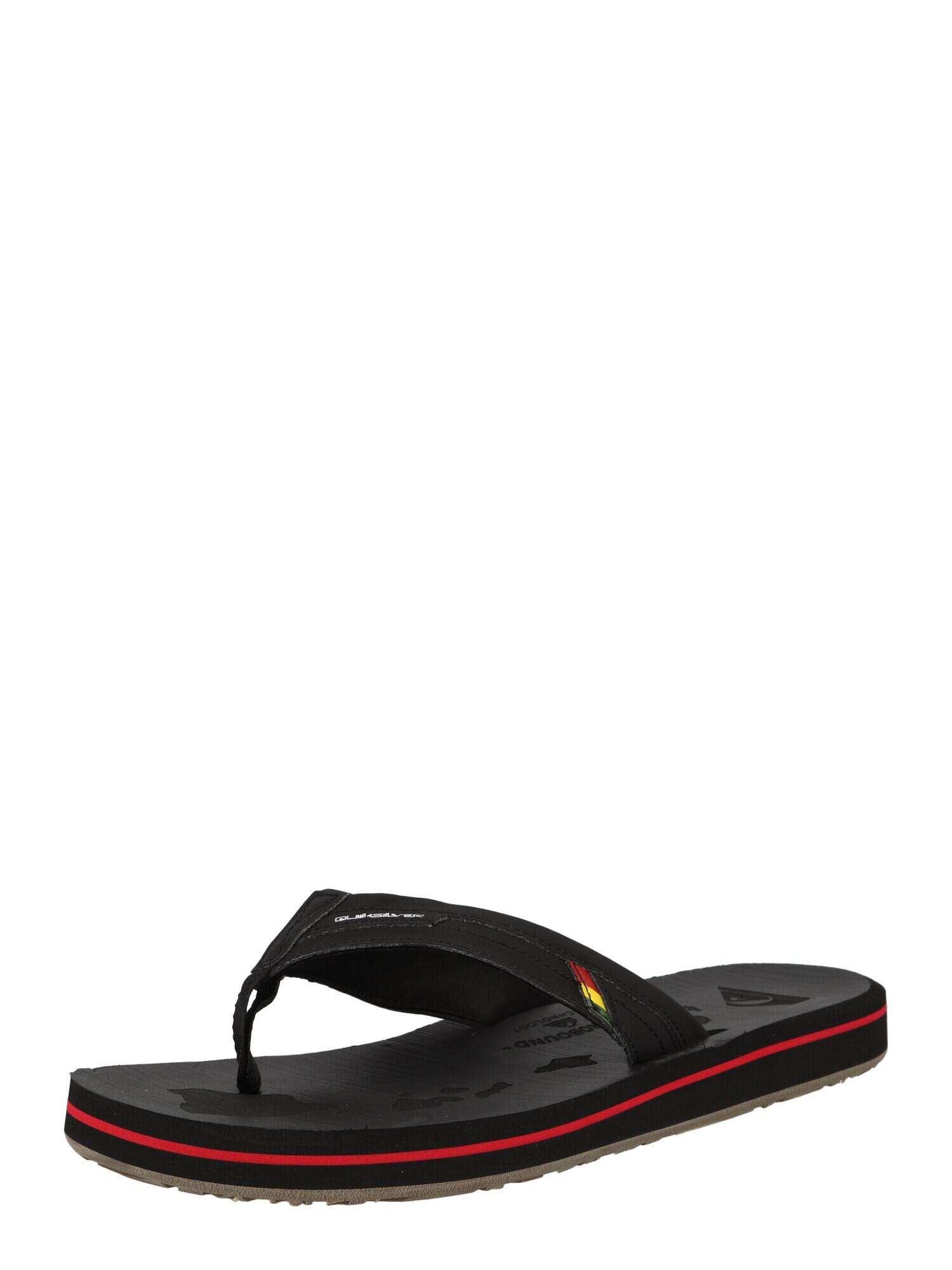 QUIKSILVER Flip-flops 'ISLAND OASIS SQUISH' galben / roșu / negru - Pled.ro