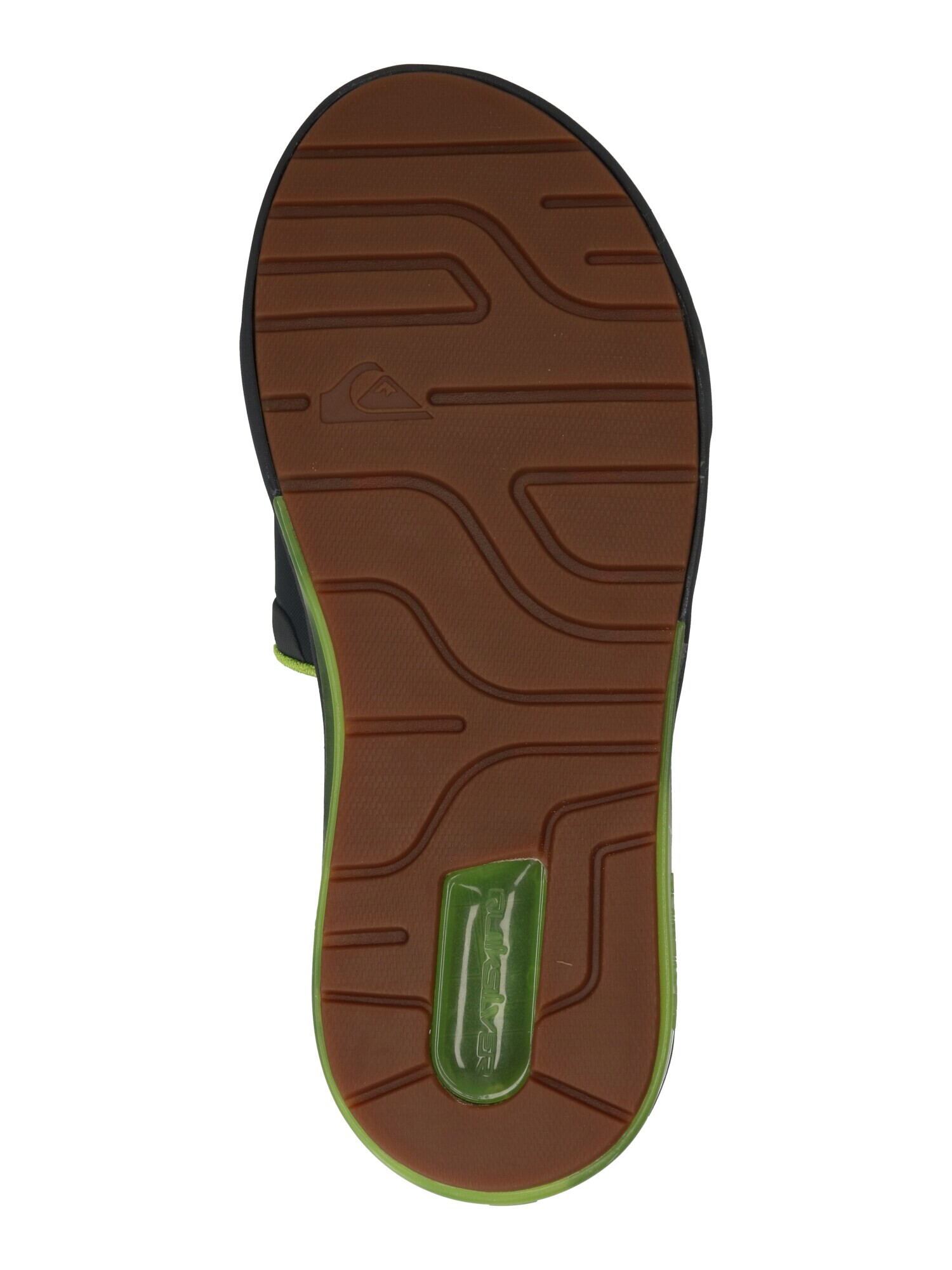 QUIKSILVER Flip-flops 'MATHODIC' gri metalic / verde limetă - Pled.ro