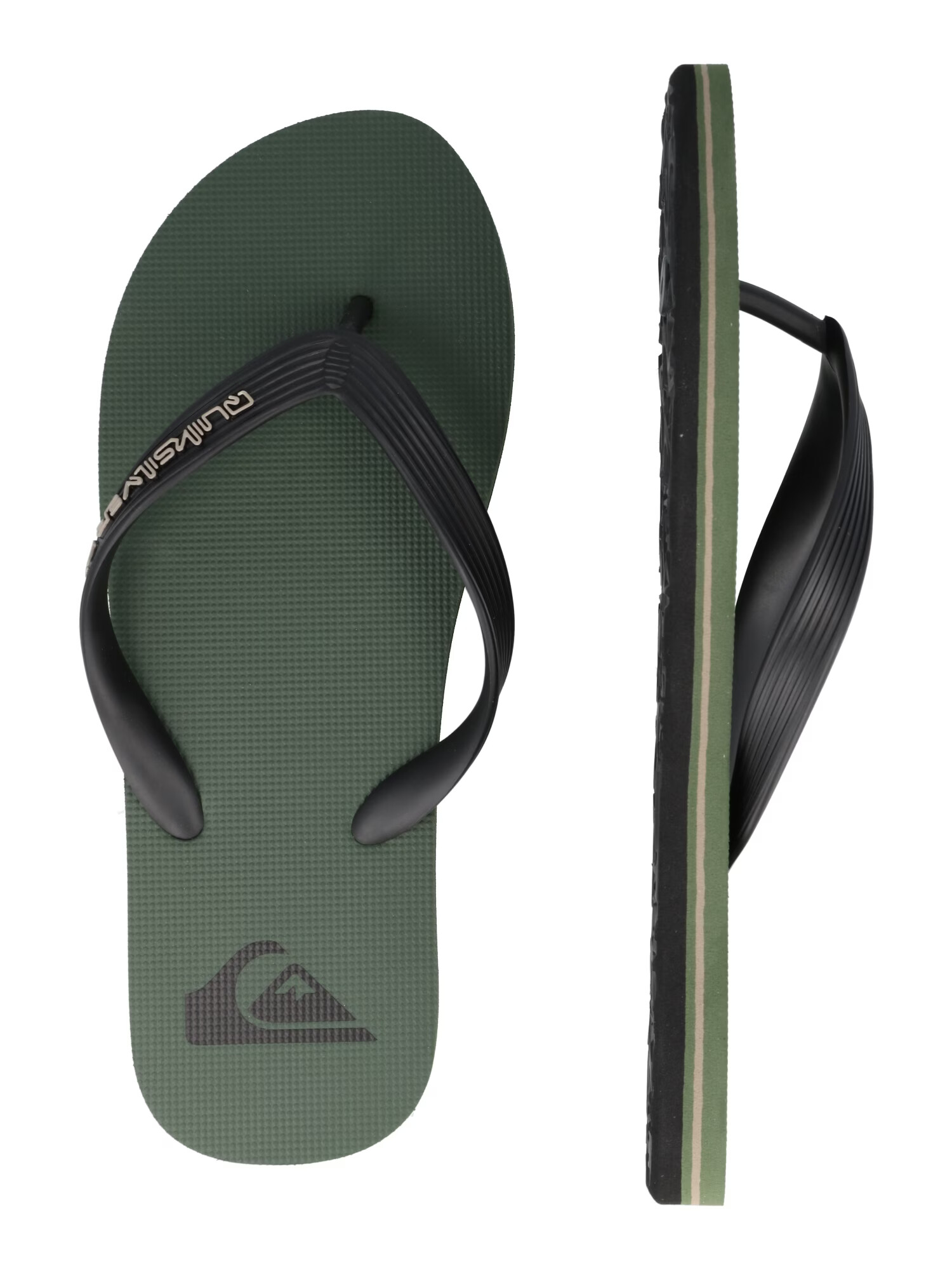 QUIKSILVER Flip-flops 'Molokai' verde pin / alb - Pled.ro