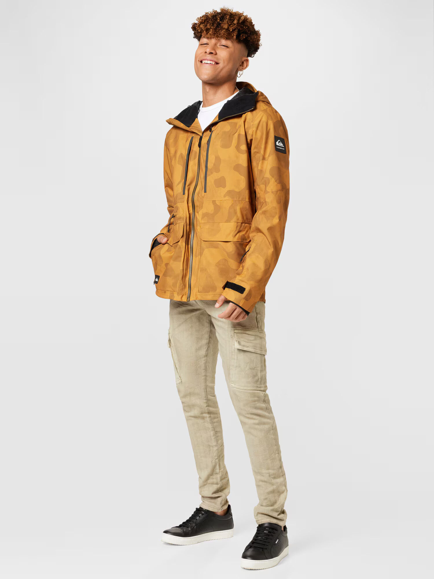 QUIKSILVER Geacă outdoor 'CARLSON' maro / ocru / negru - Pled.ro