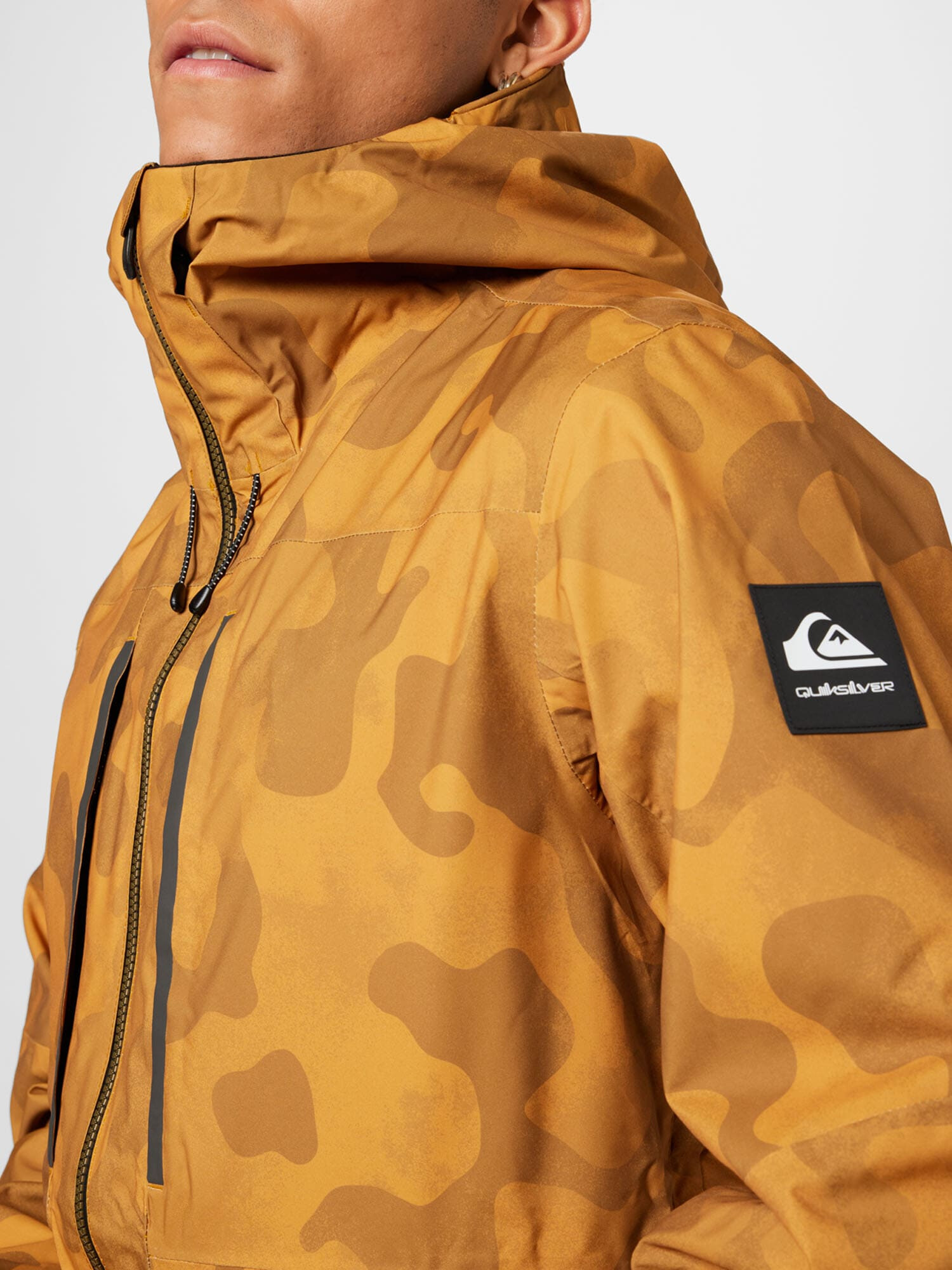 QUIKSILVER Geacă outdoor 'CARLSON' maro / ocru / negru - Pled.ro