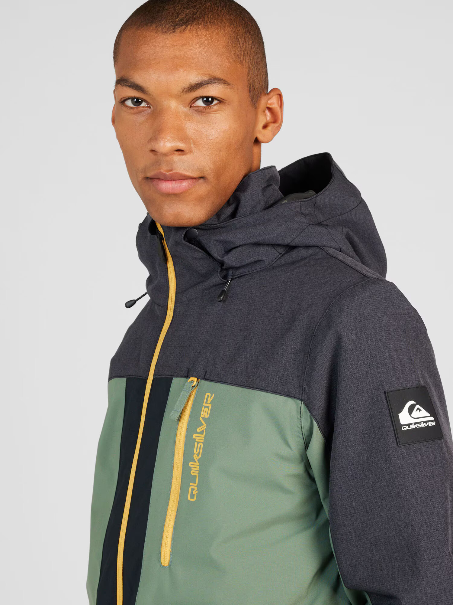 QUIKSILVER Geacă sport 'Dawson' galben / gri grafit / verde / negru - Pled.ro